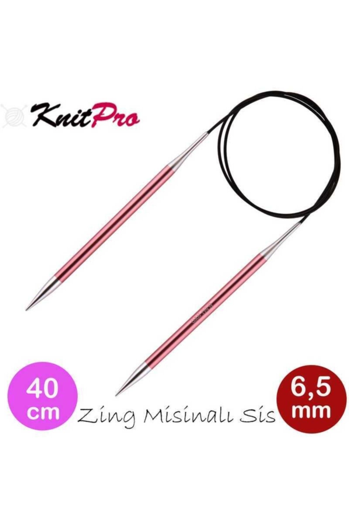 KnitPro (47074) Knıtpro Zing Misinalı Şiş 40 Cm 6,5mm