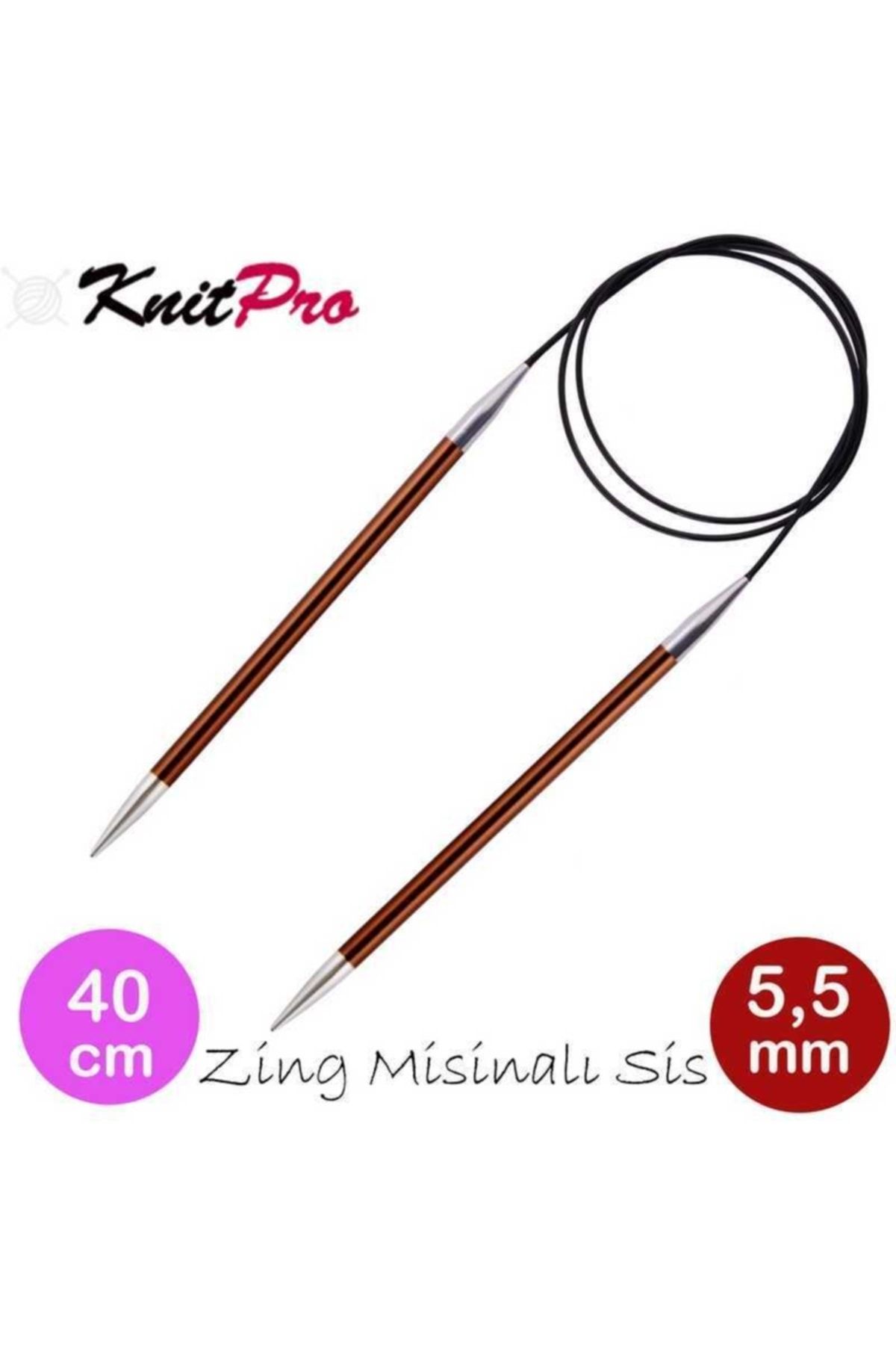 KnitPro (47072) Knıtpro Zing Misinalı Şiş 40 Cm 5,5mm
