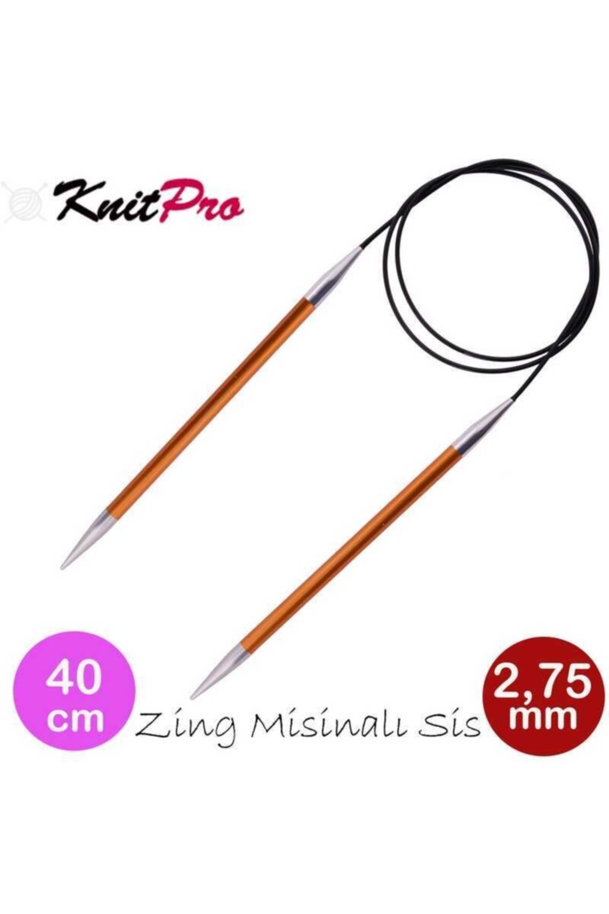 KnitPro (47064) Knıtpro Zing Misinalı Şiş 40 Cm 2,75mm