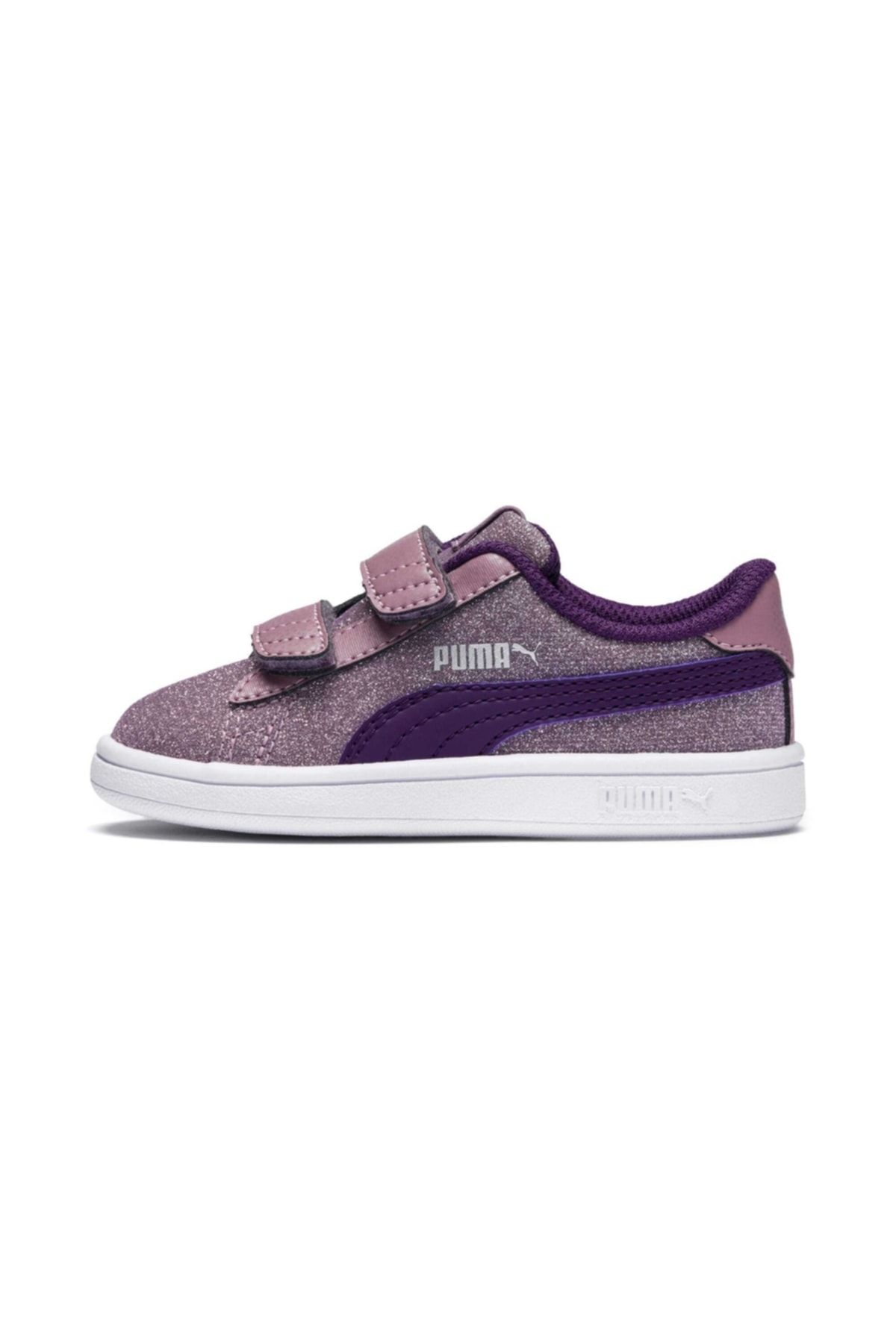 Puma Puma Smash V2 Glitz Glam İndigo Gri Kız Çocuk Sneaker Ayakkabı 100415321