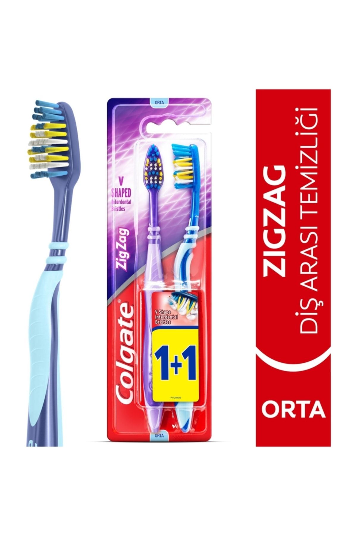 Colgate Zig Zag Diş Arası Temizliğiorta Diş Fırçası 1+1