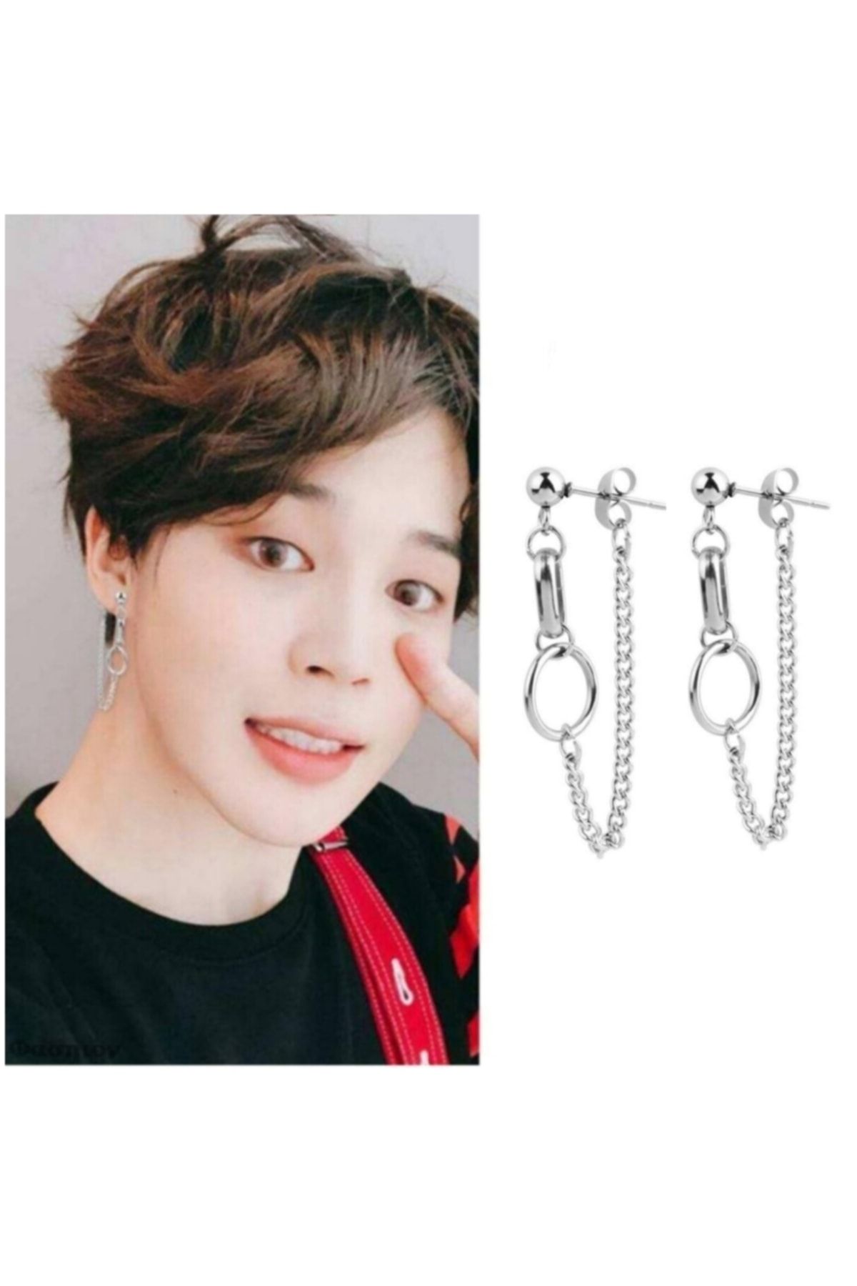 TakıConcept Bts Jimin Punk Küpe 2 Adet
