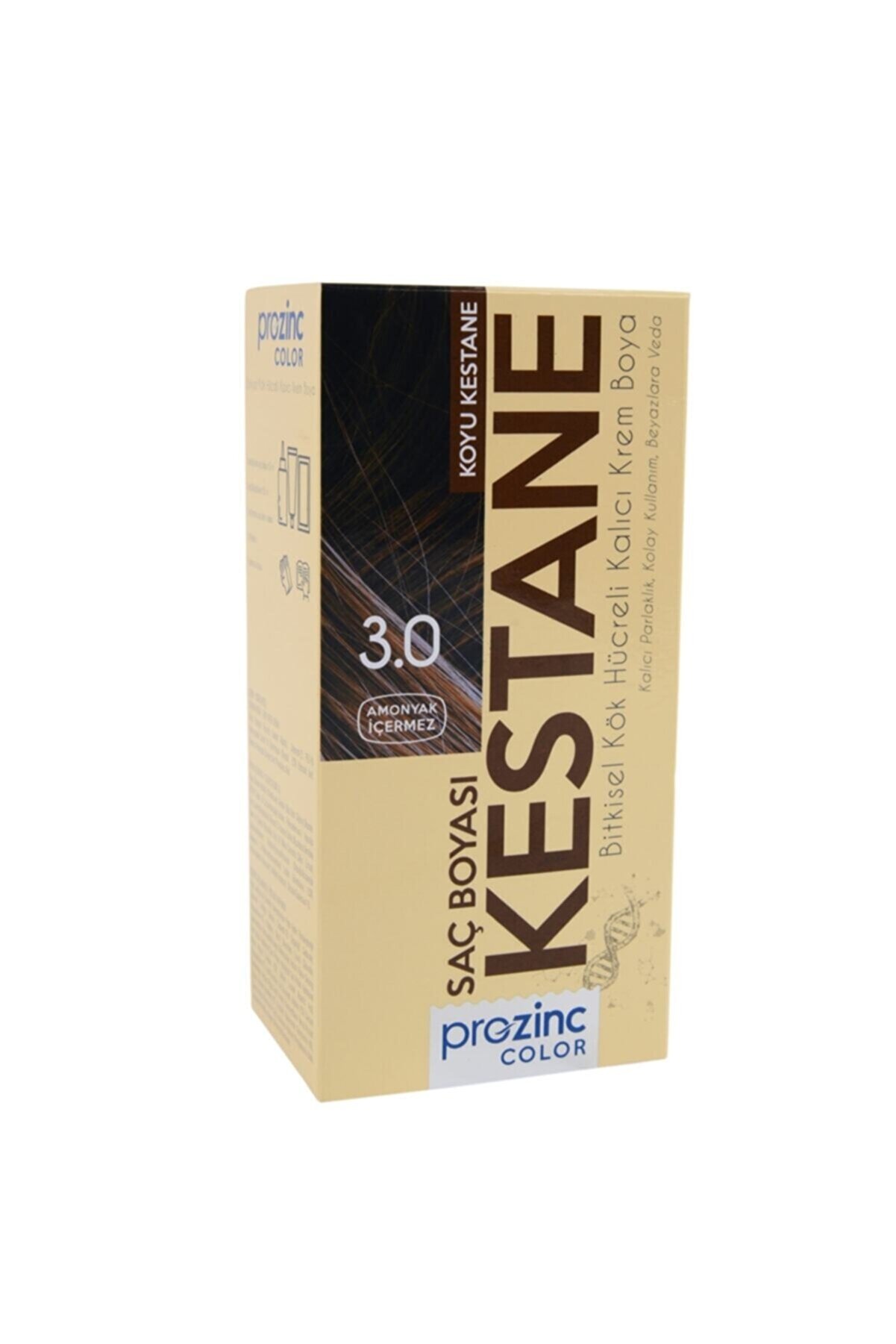 Prozinc Color 3.0 Kestane - Amonyaksız Bitkisel Kalıcı Saç Boyası