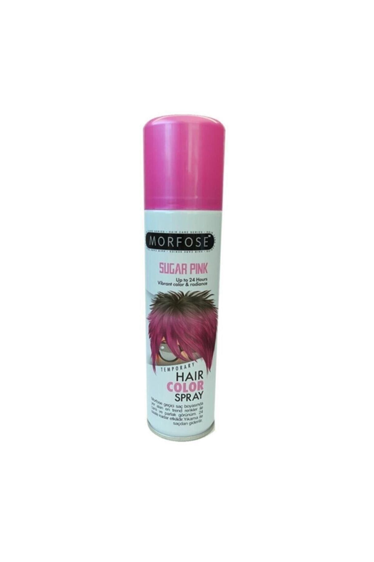 Morfose Hair Color Spray 150ml Sugar Pink Renkli Saç Spreyi