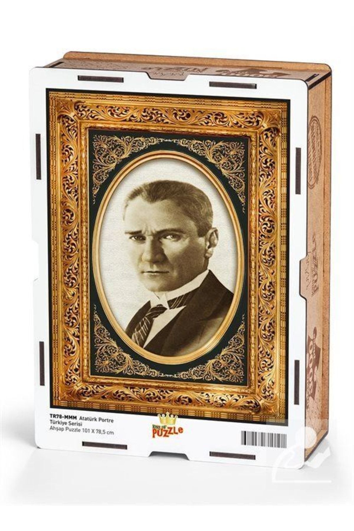 King Of Puzzle Atatürk Portre Ahşap Puzzle 3000 Parça