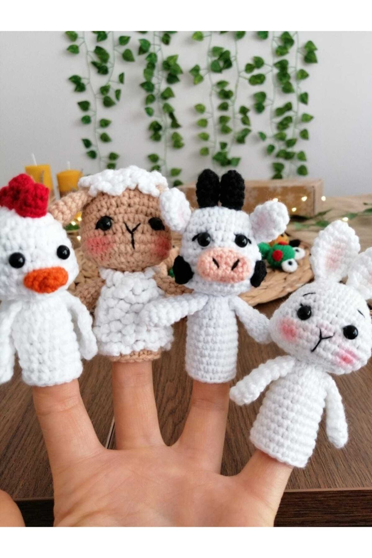 Gazzal Amigurumi Parmak Kukla (8 Adet)