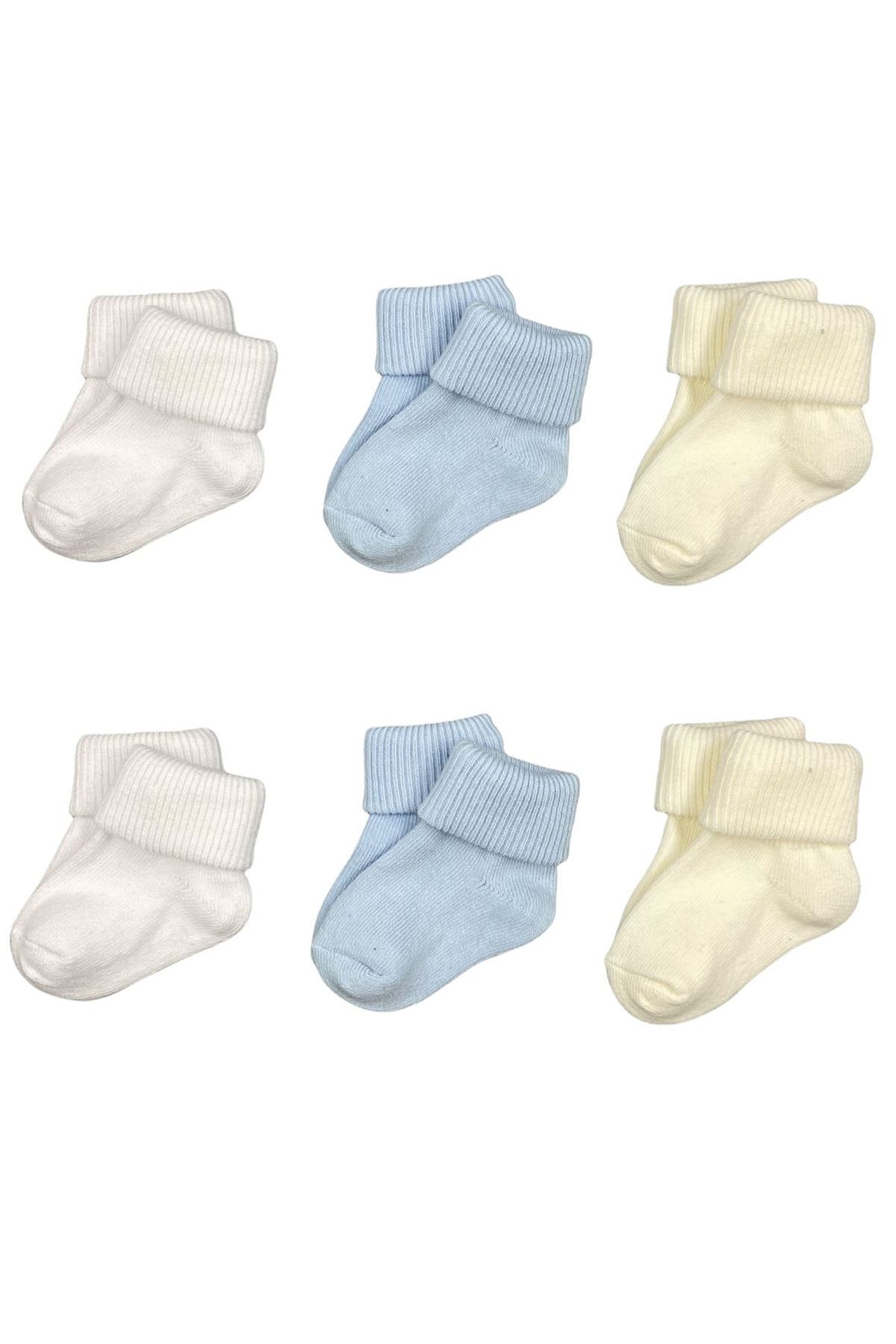 OLAY 6'lı Yenidoğan Bebek Soket Çorap