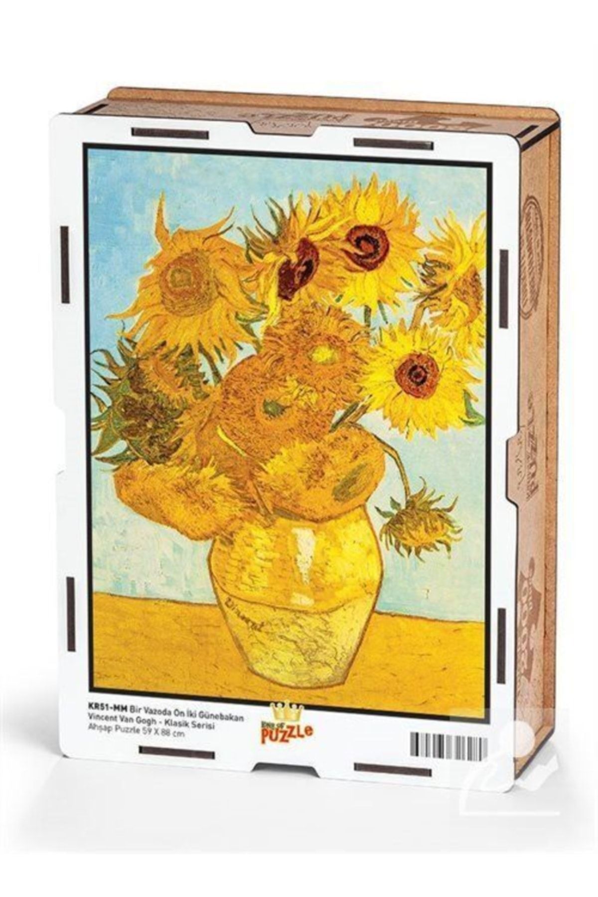 King Of Puzzle Bir Vazoda On Iki Günebakan / Vincent Van Gogh Ahşap Puzzle 2000 Parça (kr51-mm)