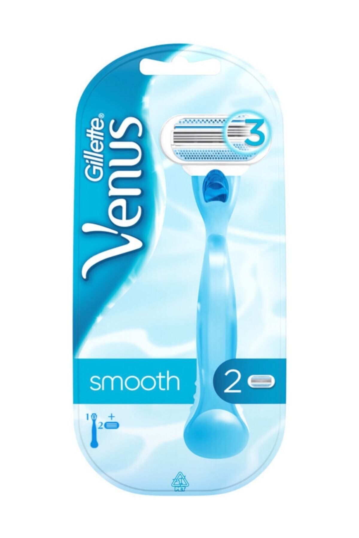 Gillette Venus Smooth Kadın Tıraş Makinesi 2 Yedekli
