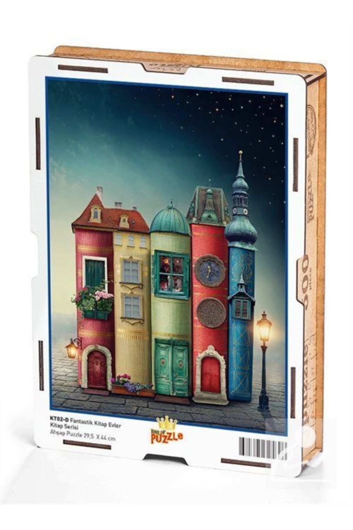 King Of Puzzle Fantastik Kitap Evler Ahşap Puzzle 500 Parça (kt02-d)