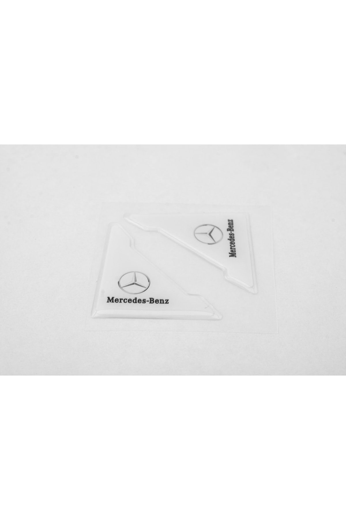 Flow Mercedes Özel Logolu Otomobil Kapı Çizik Darbe Koruma Silikon Beyaz Uyumlu
