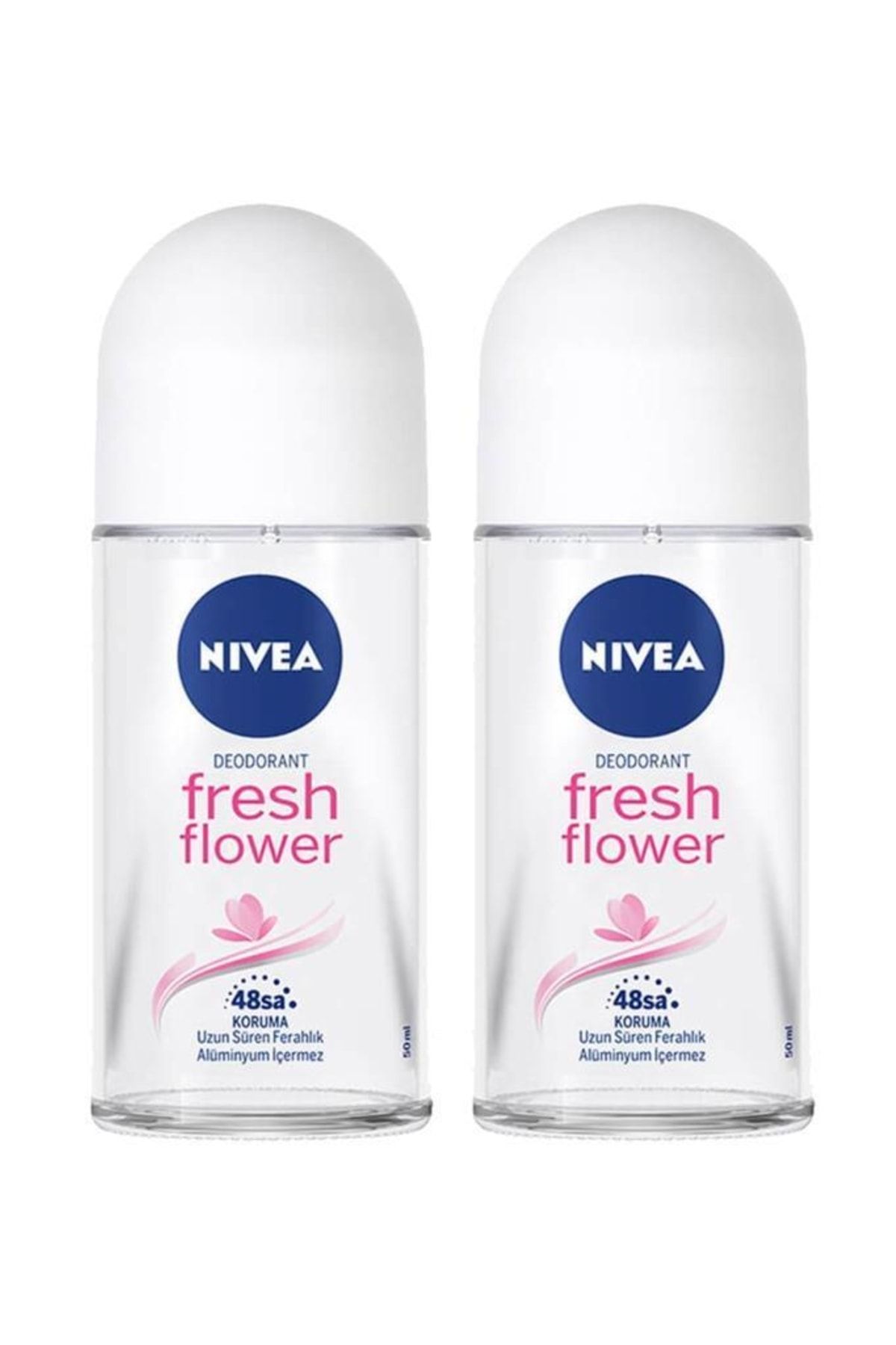 NIVEA Kadın Roll On Deodorant Fresh Flower 50 ml -  2'li