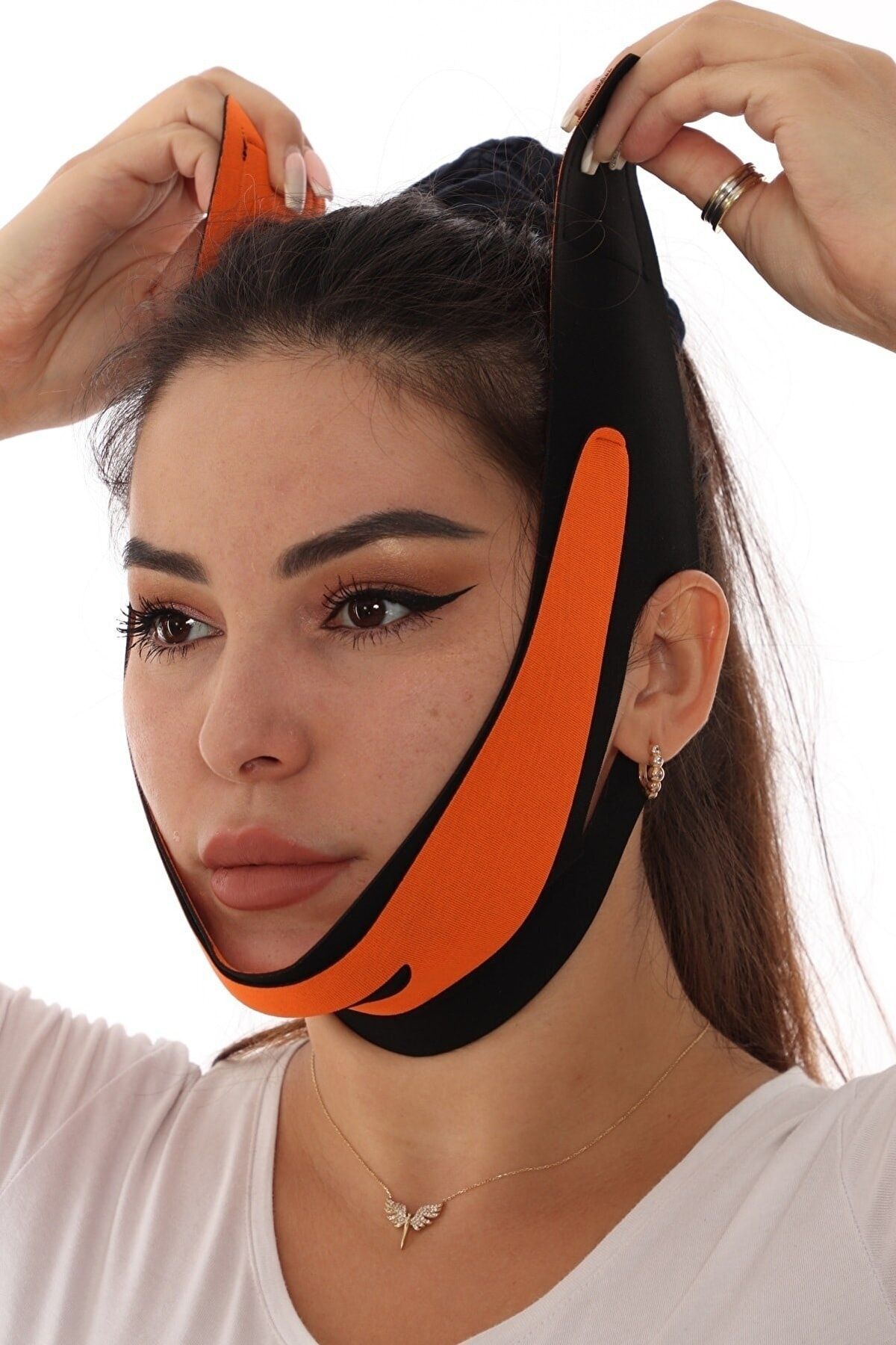 SAUNA SUIT Crıtıcman Çene Boyun Bandı Yüz Liposuction Gıdı Yüz Korsesi Bandajı