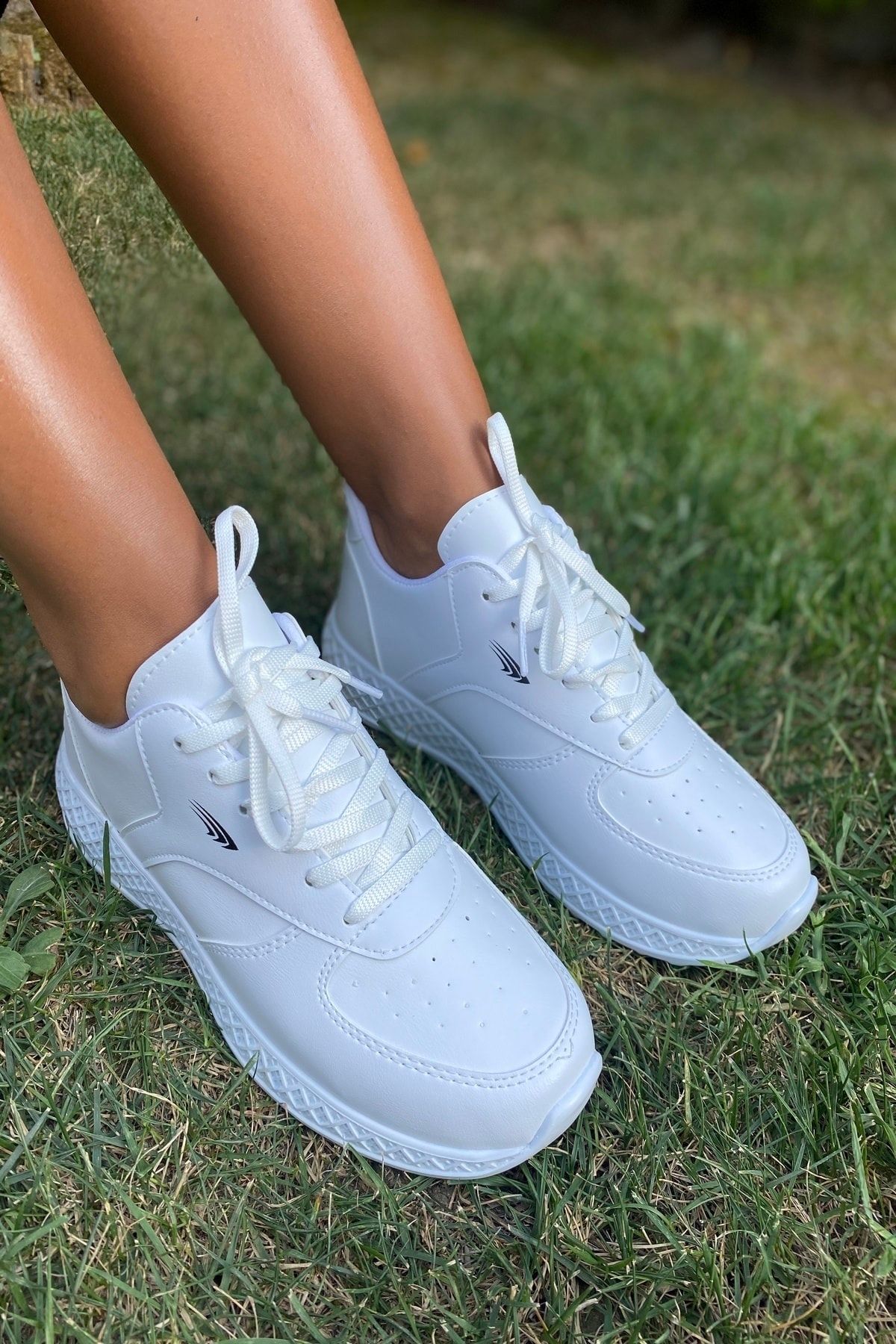 İnan Ayakkabı Kadın Beyaz Spor Ayakkabı Sneaker