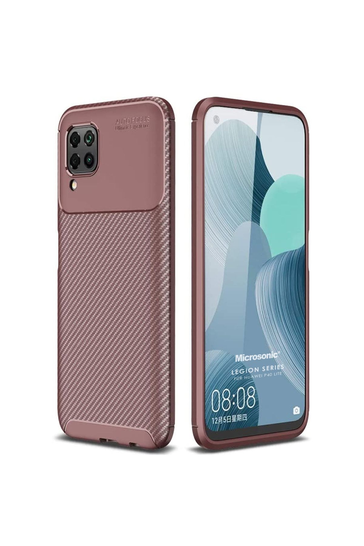 Microsonic Huawei P40 Lite Kılıf Legion Series Kahverengi