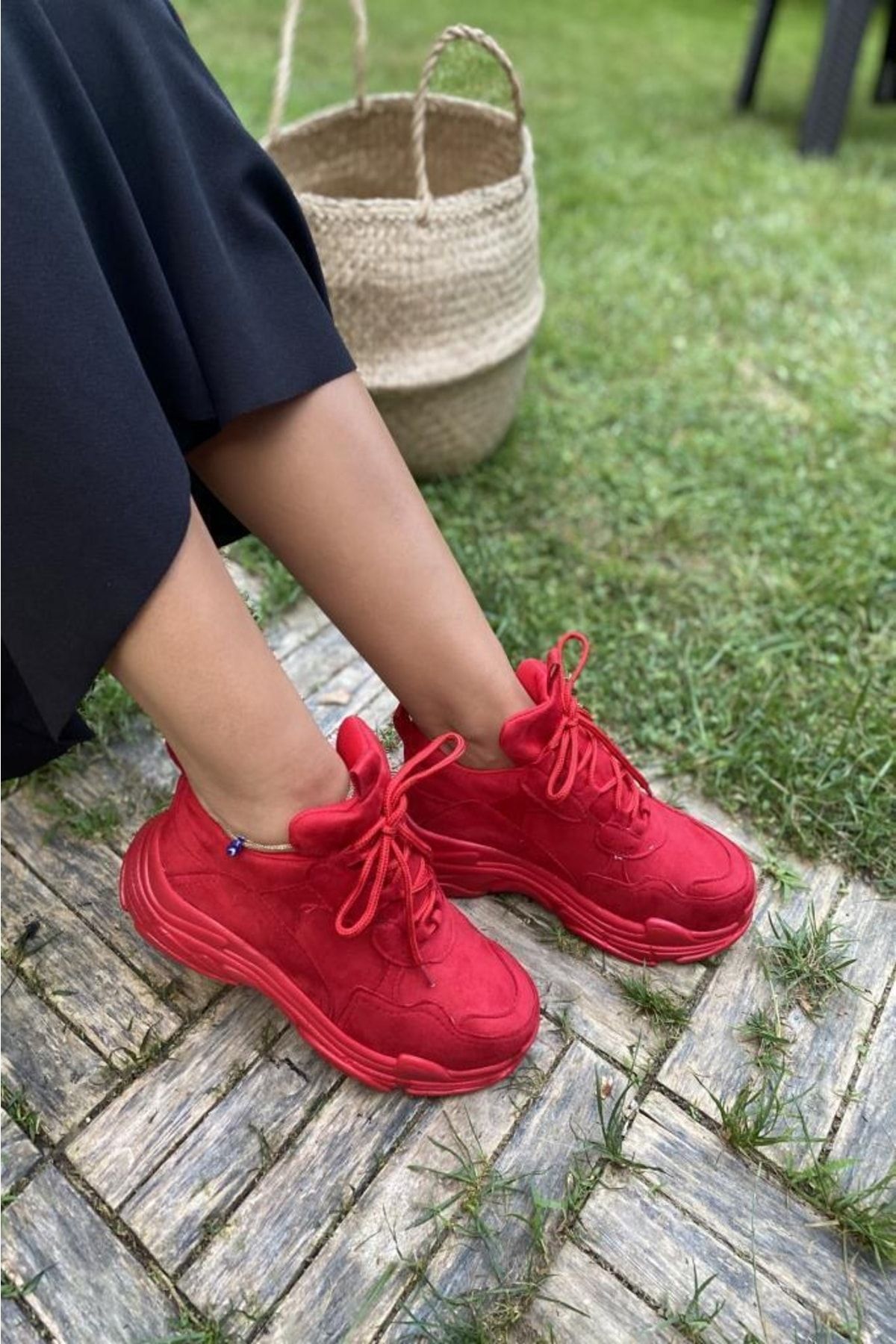 İnan Ayakkabı Kadın Kırmızı Sneaker