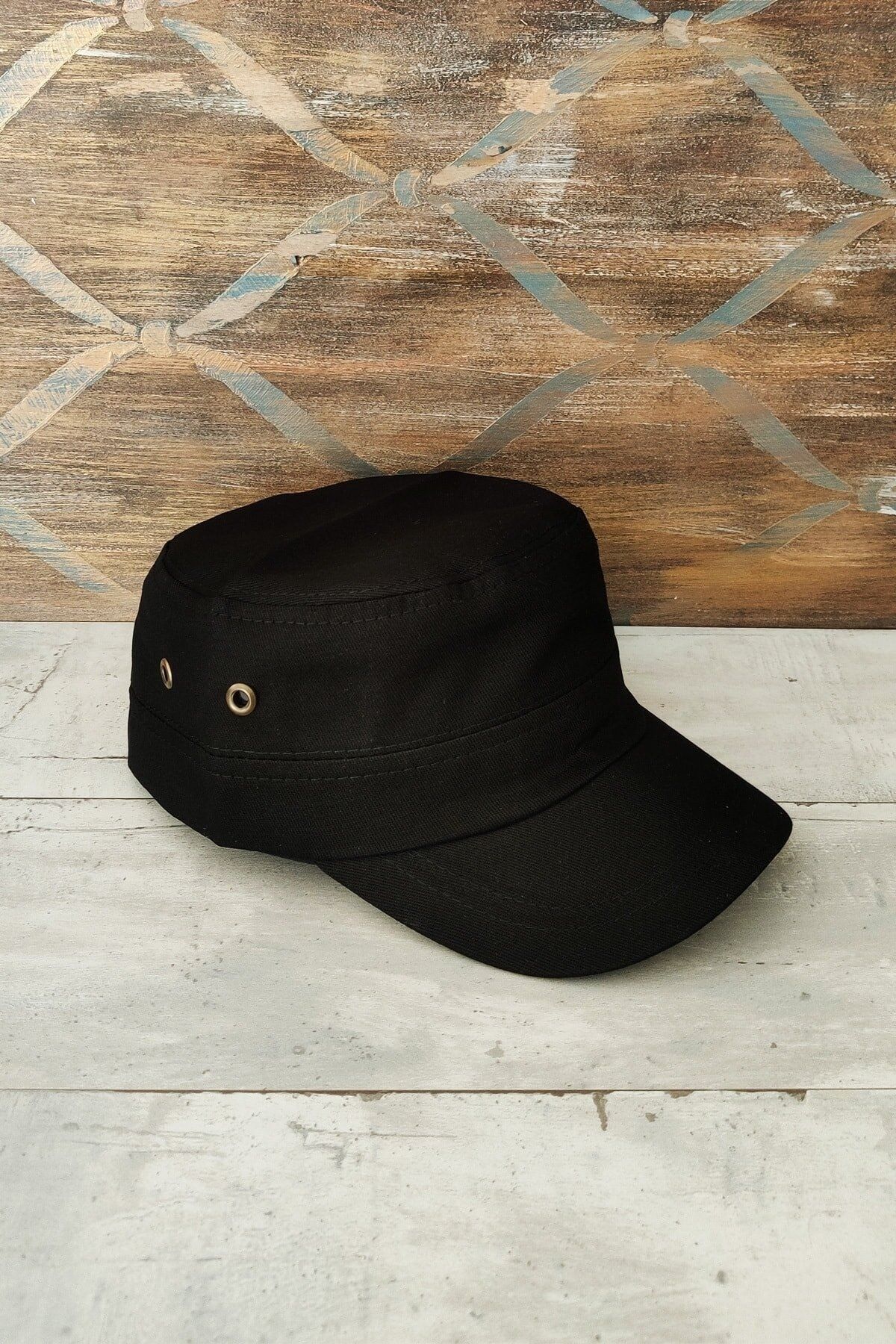 By Safari Siyah Fidel Castro Şapka, Kadın - Erkek Şapka, Avcı Şapkası