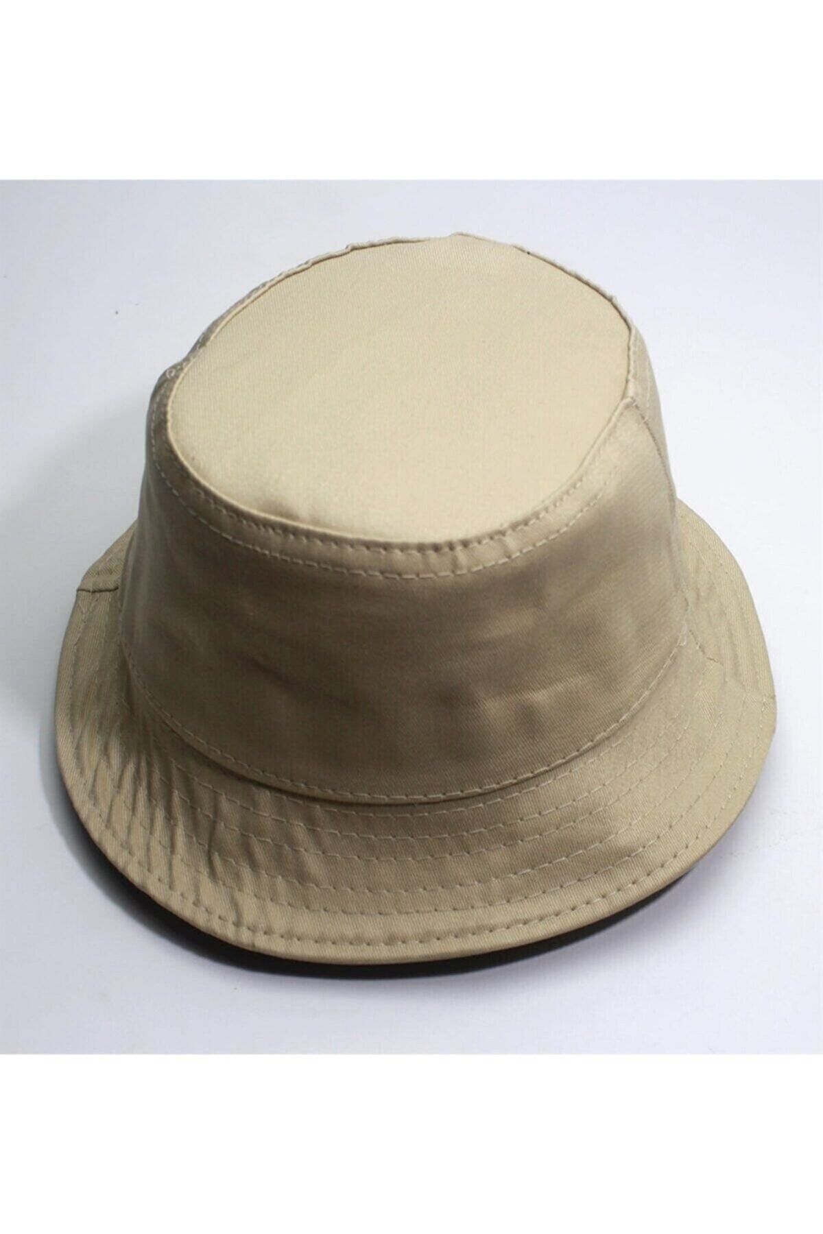 Elif Butik Unisex Bej Balıkçı Kova Şapka