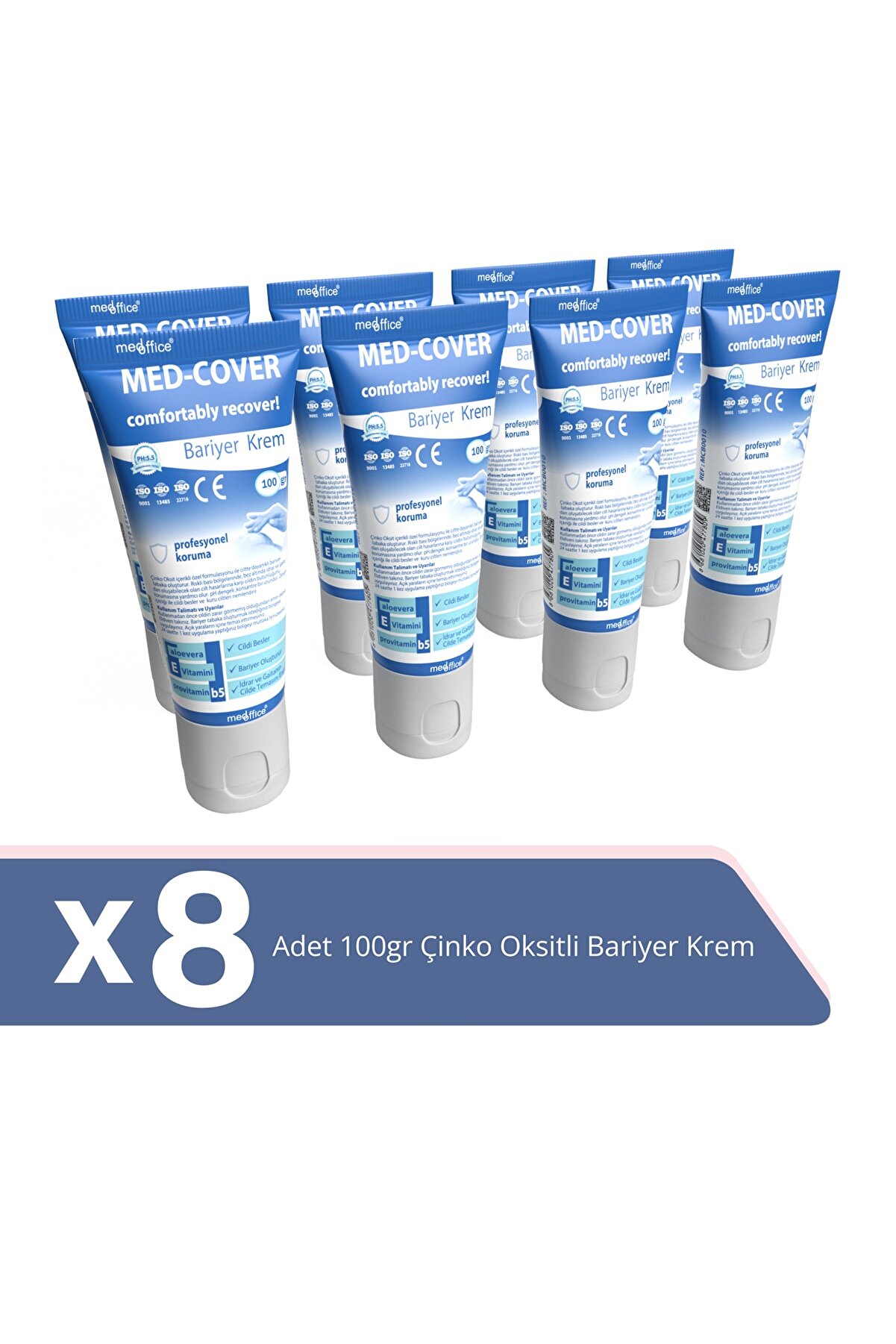 Medcover Med-cover Çinko Oksit Bariyer Krem 100gr X 8 Adet