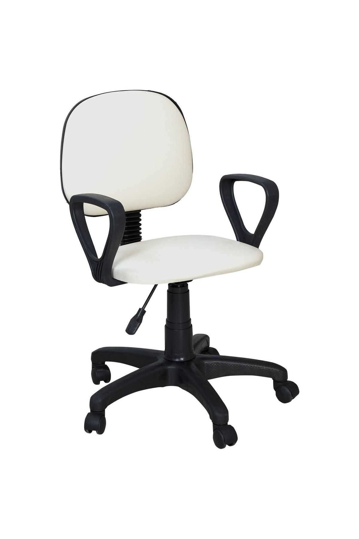 Genel Markalar Ofis Sandalyesi Sekreter Koltuğu Bilgisayar Koltuğu Kollu Çalışma Taburesi Beyaz