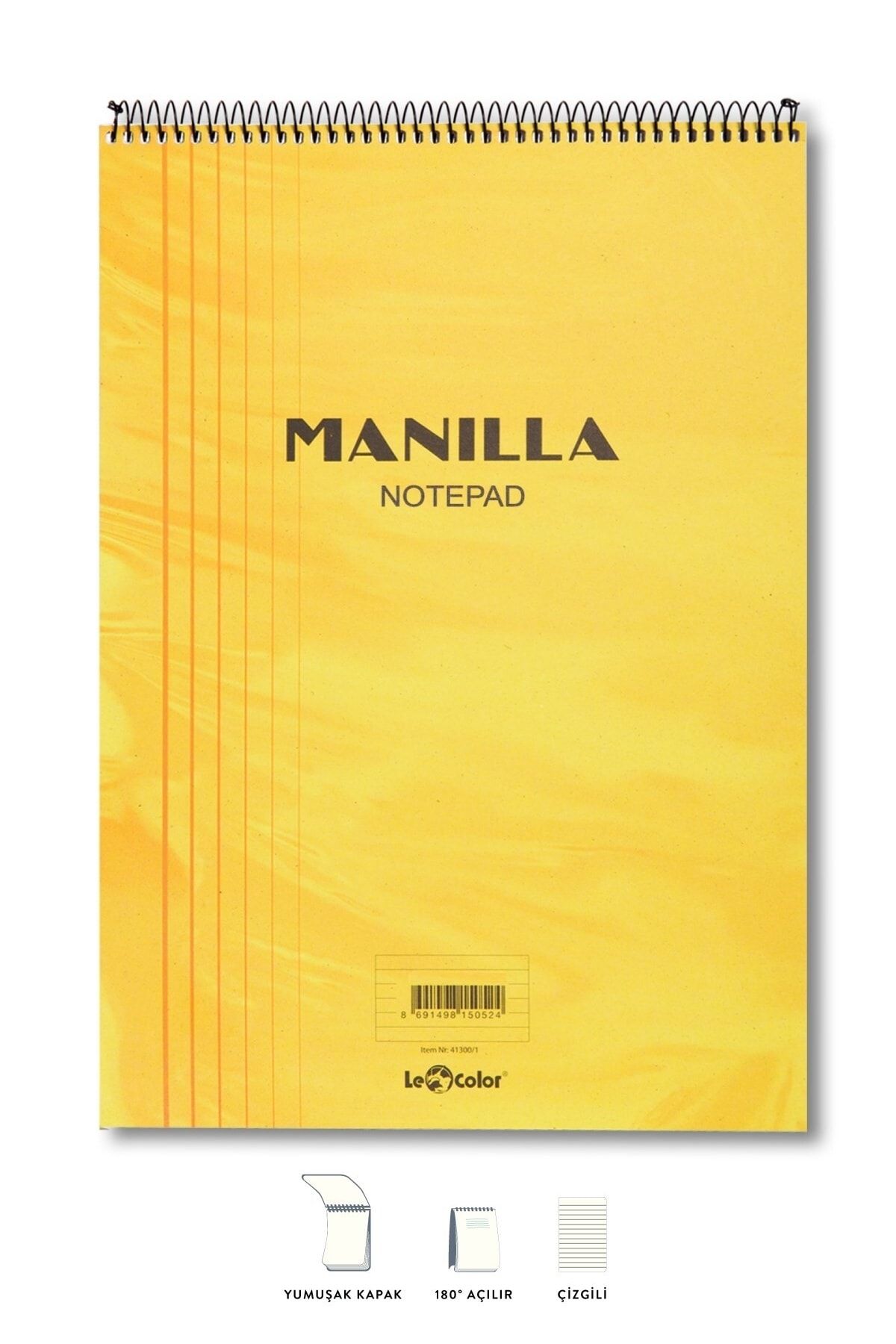 Le Color Manılla Notepad A5 Çizgili Sarı