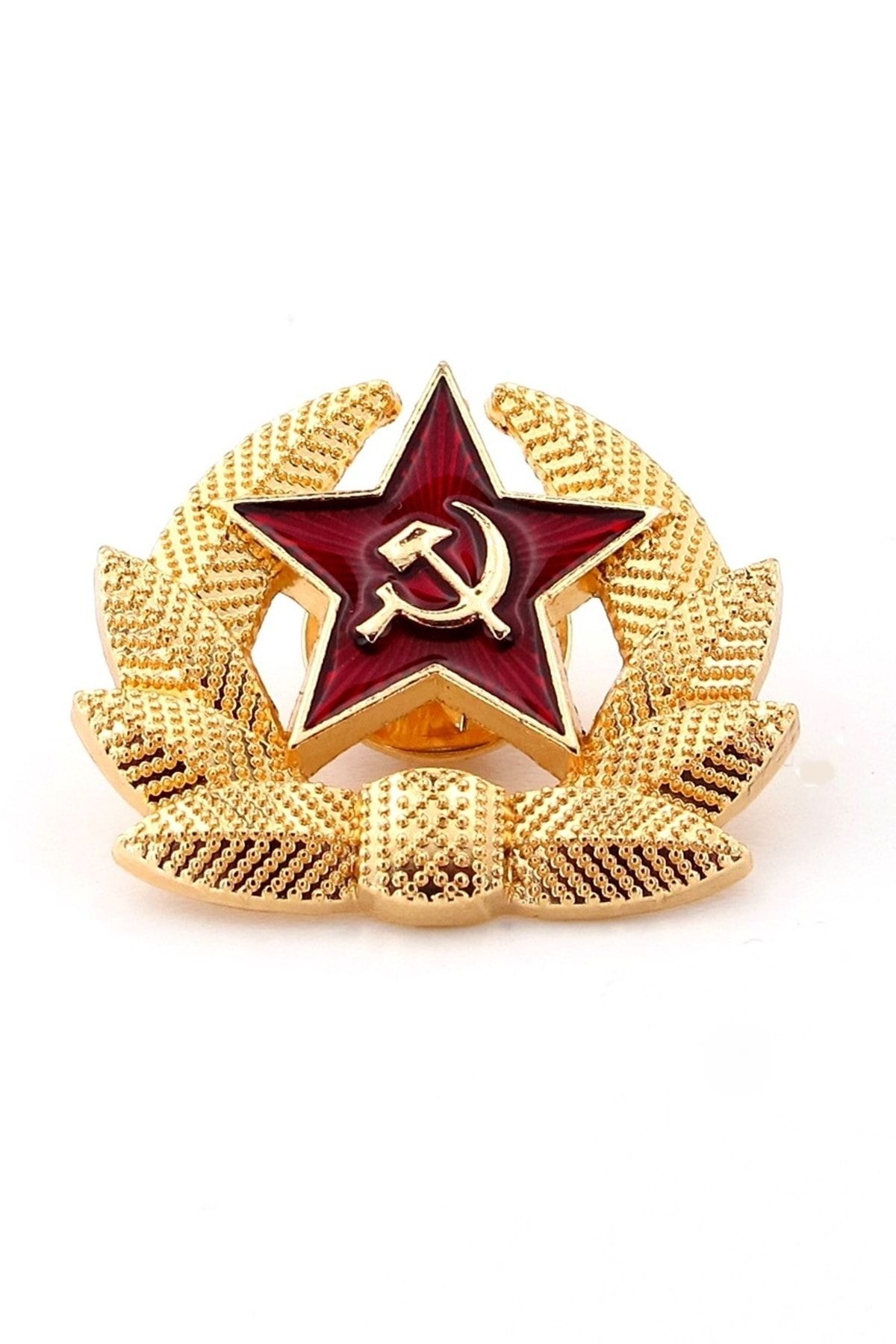 Solfera Kızıl Yıldız S.s.c.b. Orak Çekiç Çelenk Sovyet Pin Rozet Rz010
