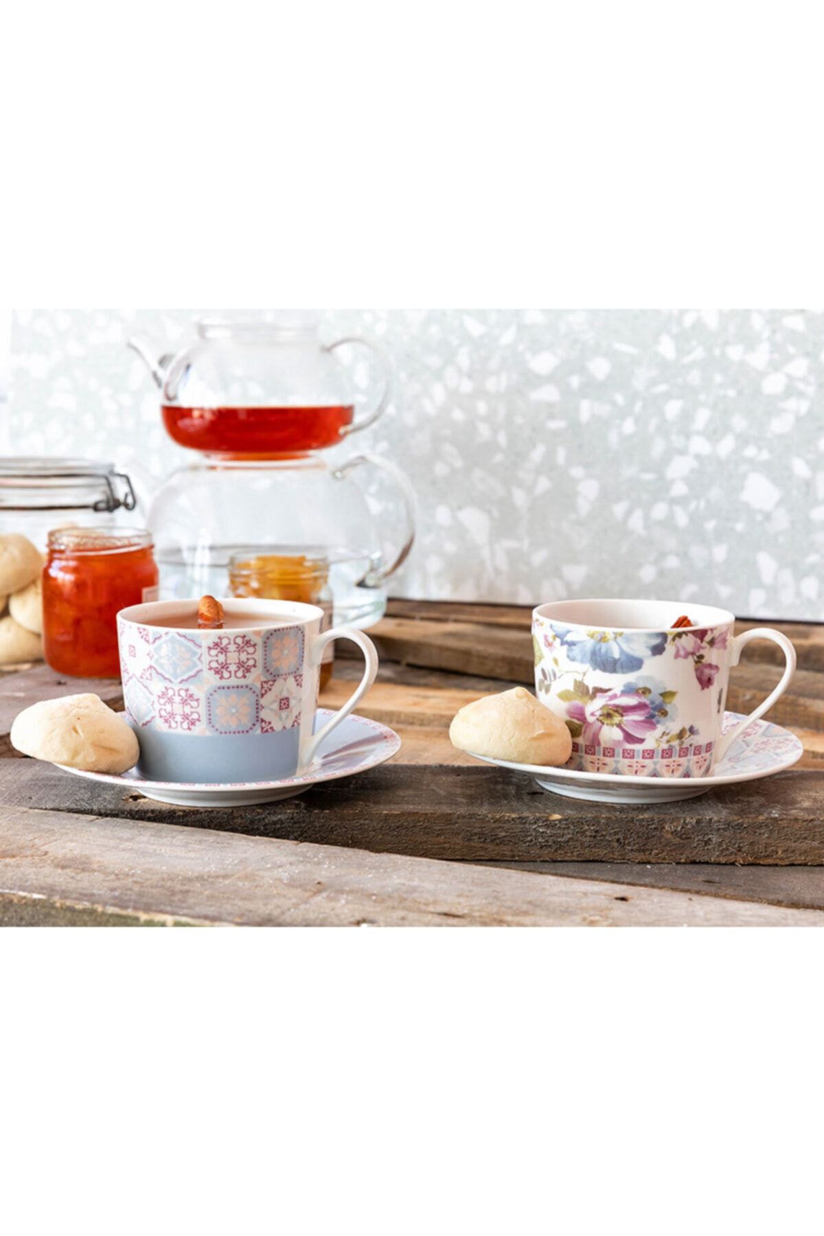 English Home Urbann Porselen 4 Parça Çay Fincanı Takımı 200 Ml Renkli