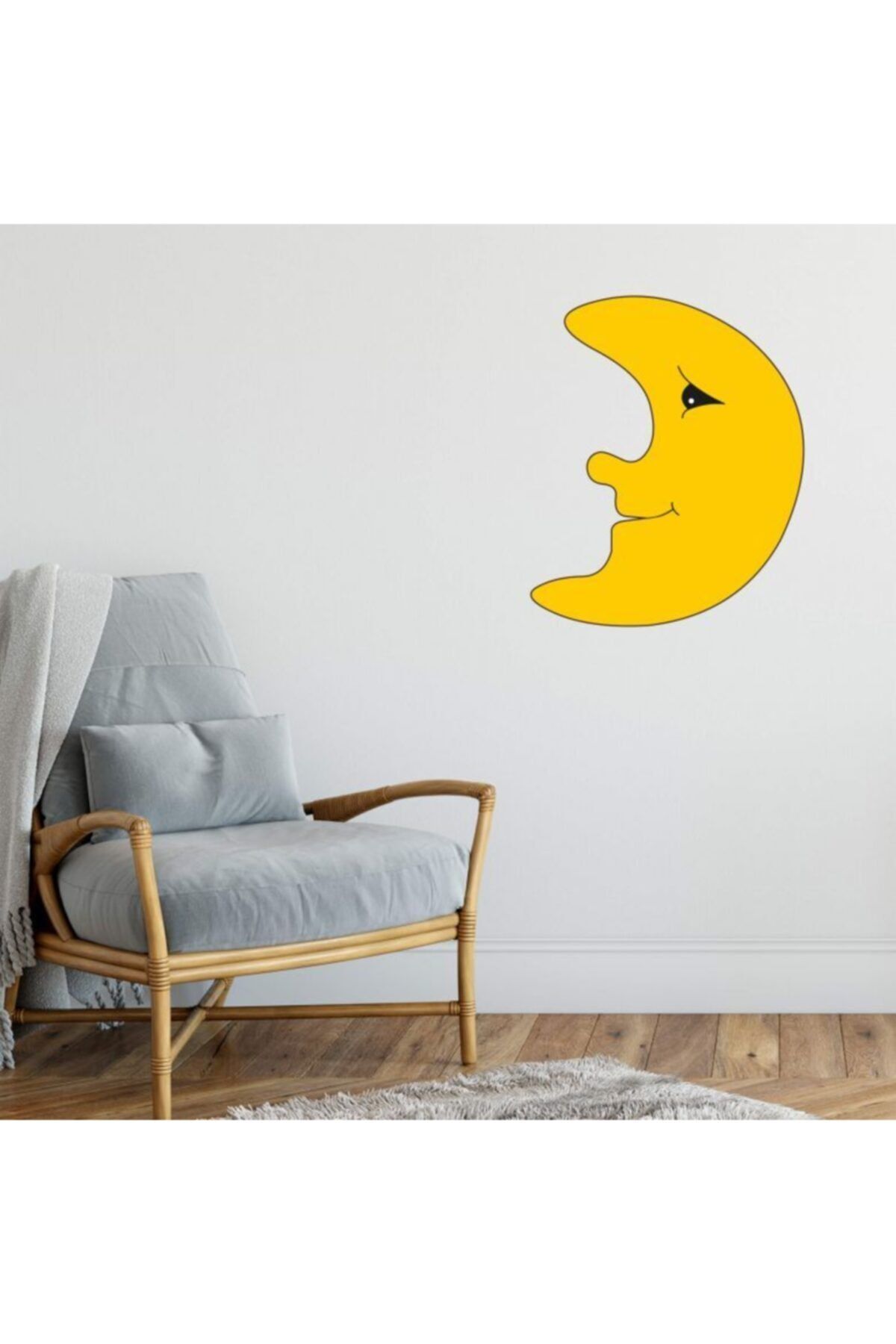 Fec Reklam Sarı Ay Çocuk Odası Duvar Sticker