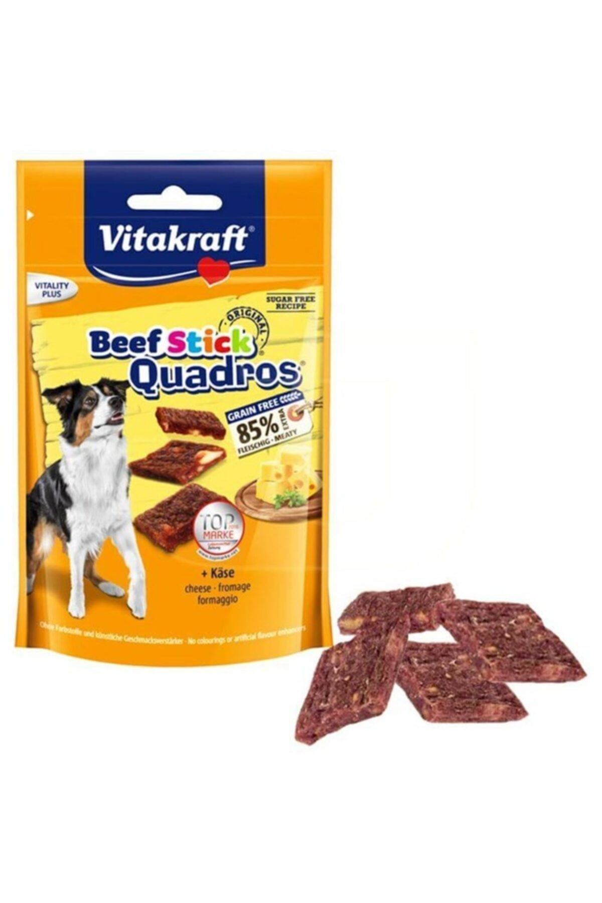 Vitakraft Beef Stick Quadros Peynirli Köpek Ödülü 70 Gr