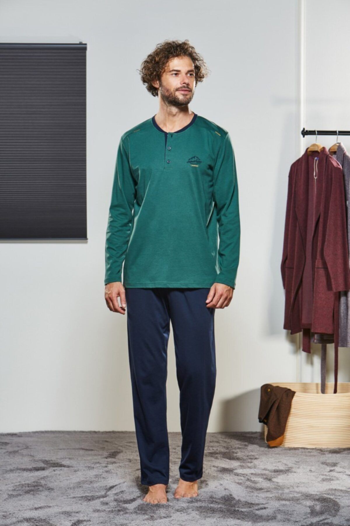 Pjs Pijama 21323 Uzun Kol Erkek Pijama Takım