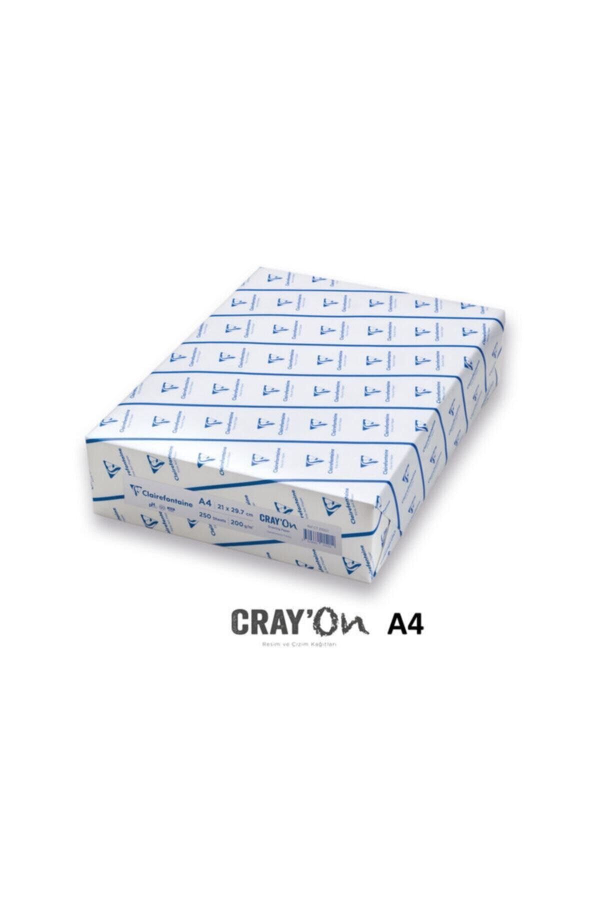 Clairefontaine Cray'on Resim Kağıdı 200 Gr A4 250'li Paket