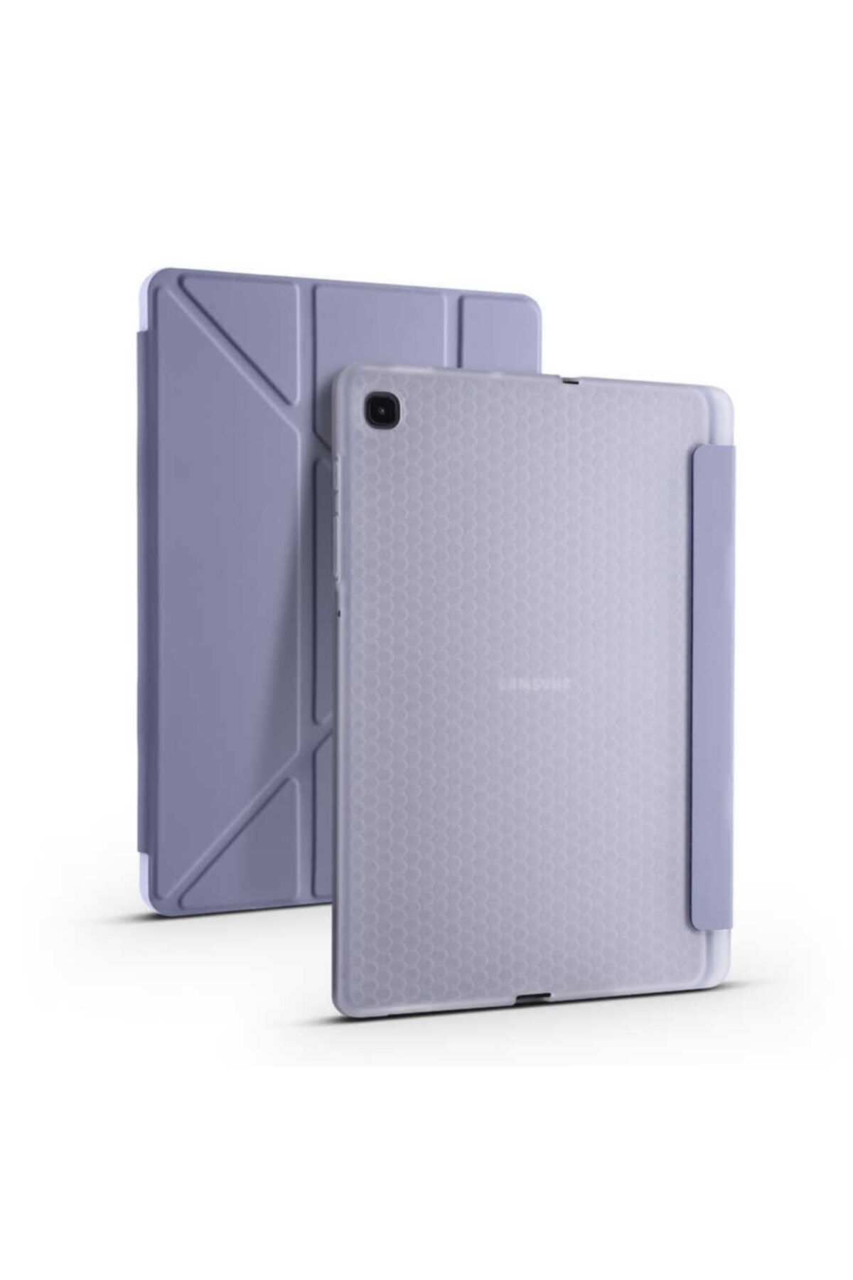 TEKNETSTORE Samsung Galaxy Tab S6 Lite Sm-p610 10.4" Kılıf Kalem Bölmeli Standlı Katlanabilir Kalemlikli Silikon