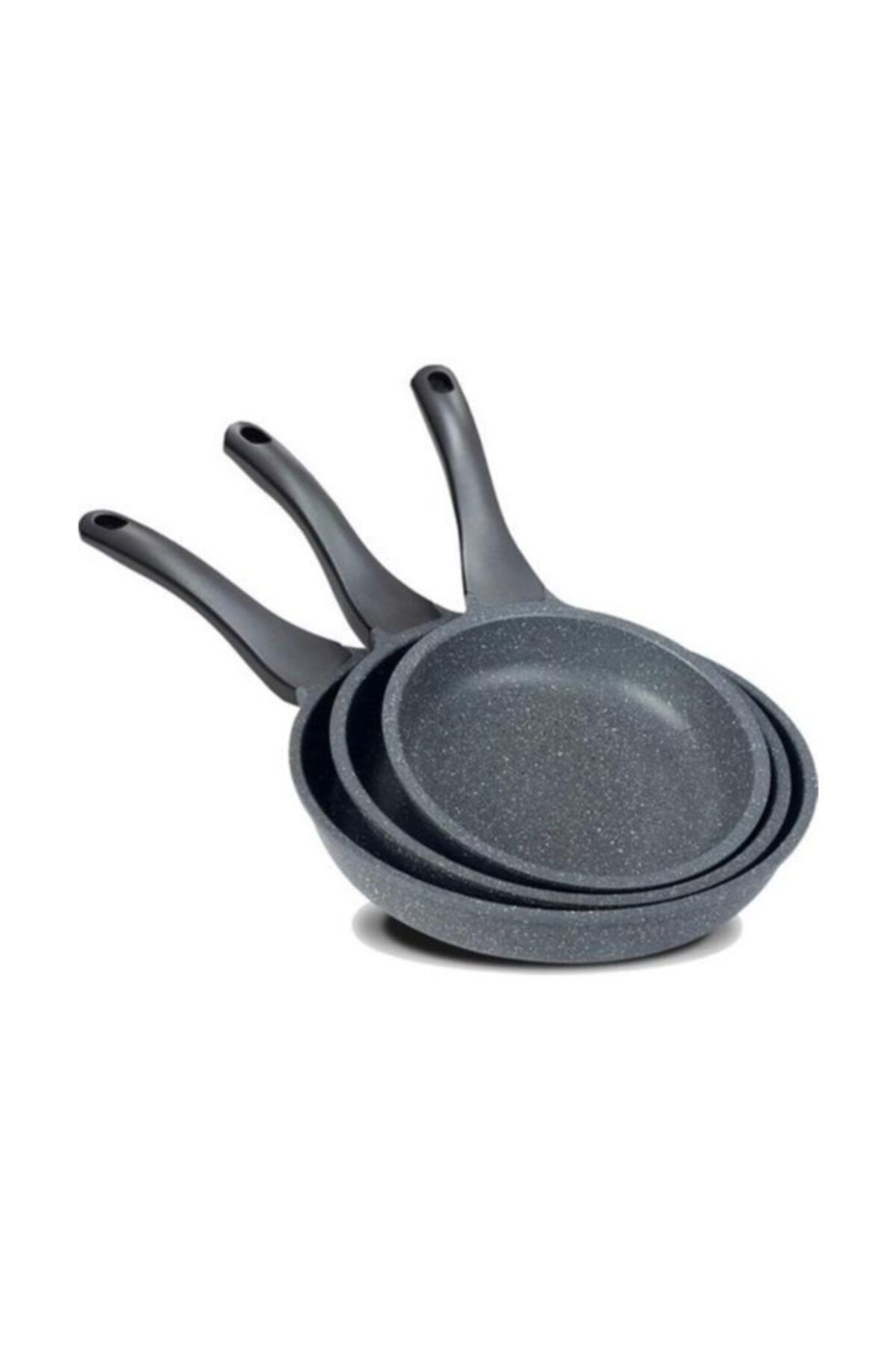 ThermoAD Granit 3\'lü Gri Tava Seti