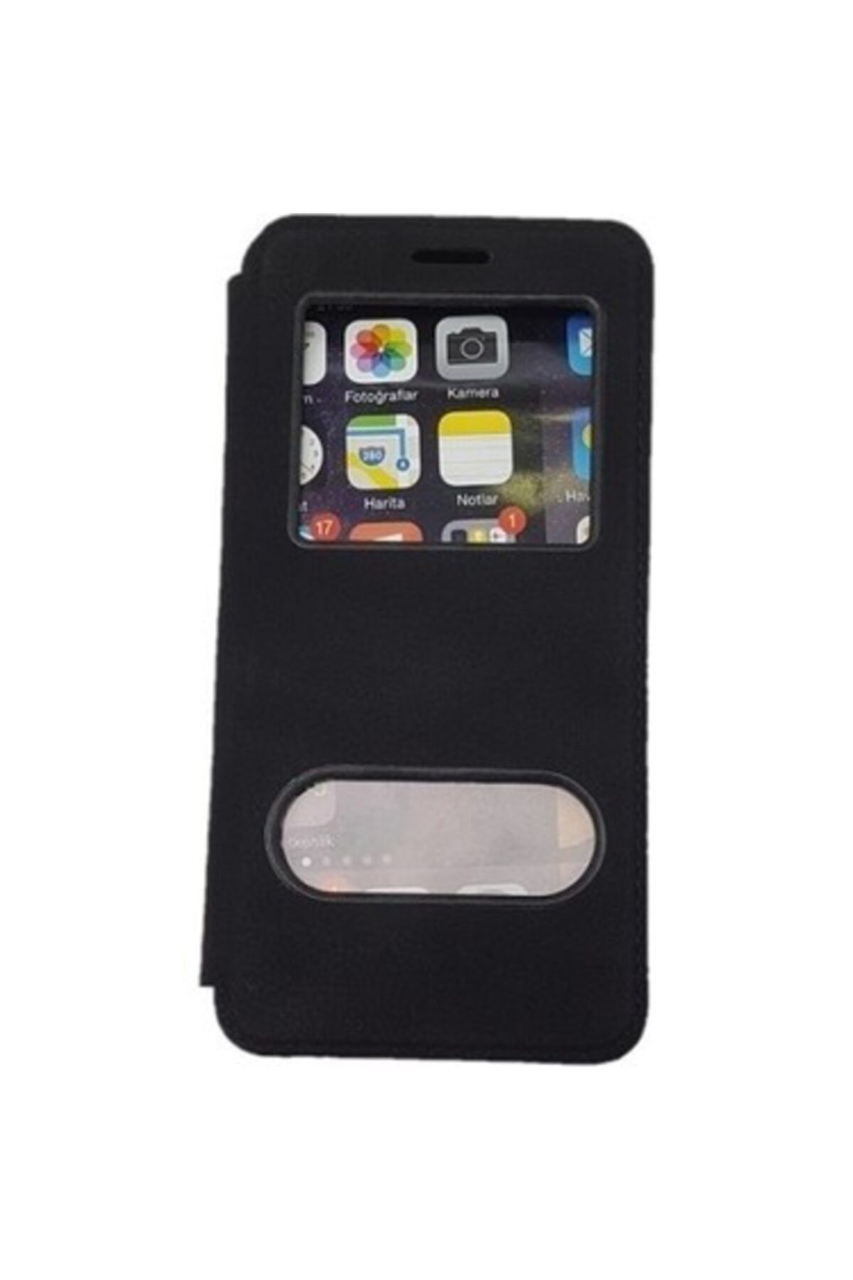 batı Apple Iphone 6-6s Siyah Kapaklı Kılıf