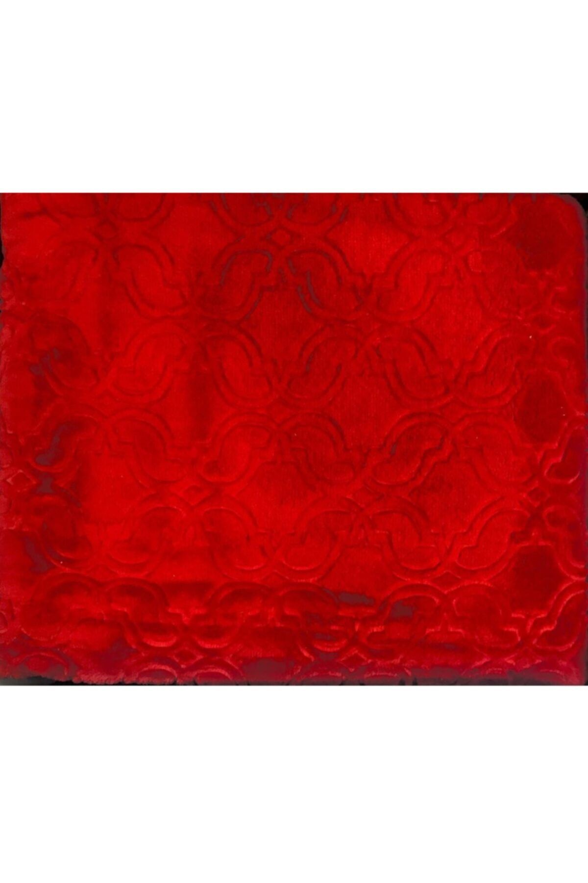 Merinos Elegans Embos Vizon Battaniye Tek Kişilik 160x220 Kırmızı