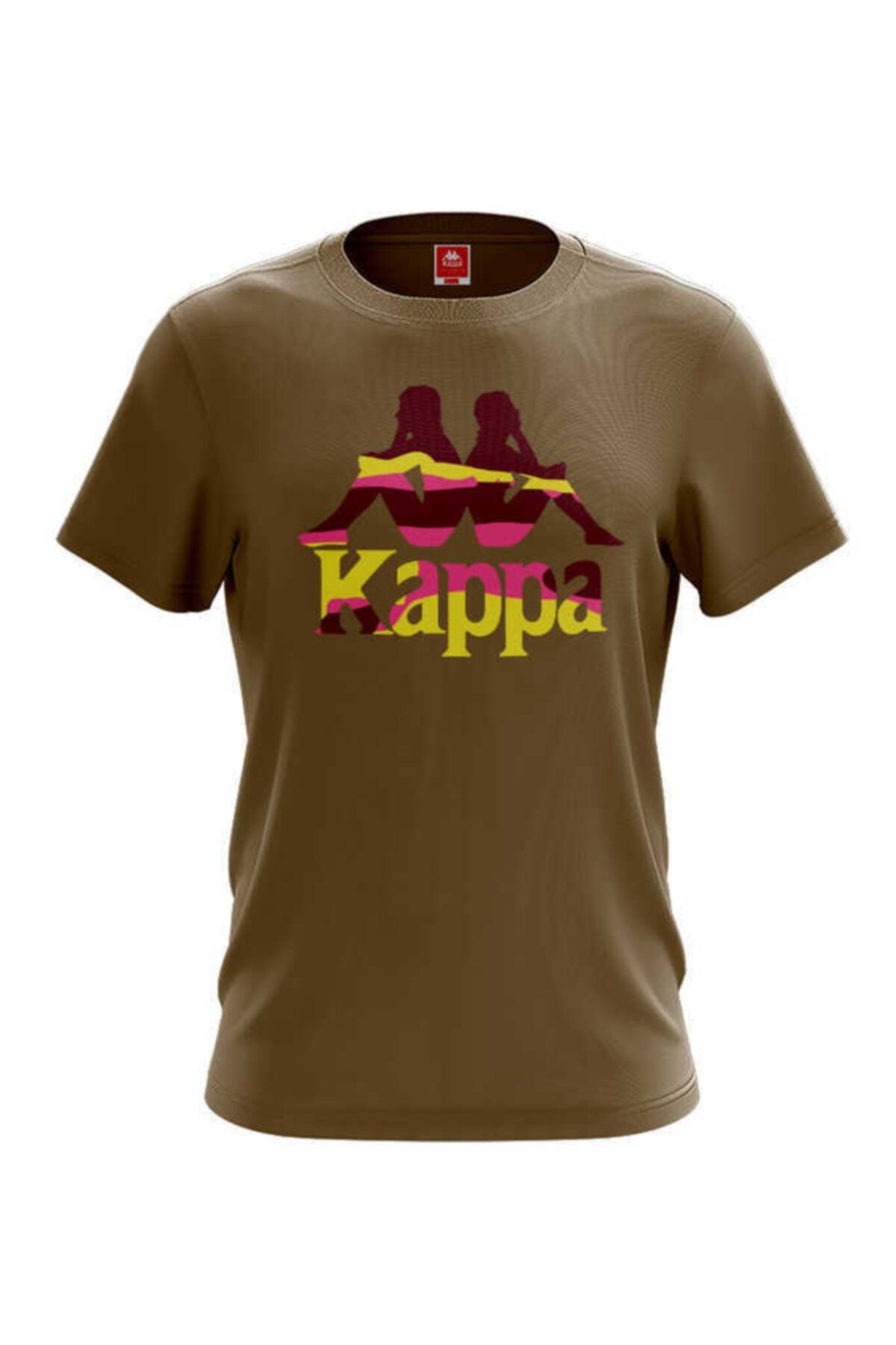 Kappa Erkek Zelkal Açık Kahverengi Baskılı T-shirt