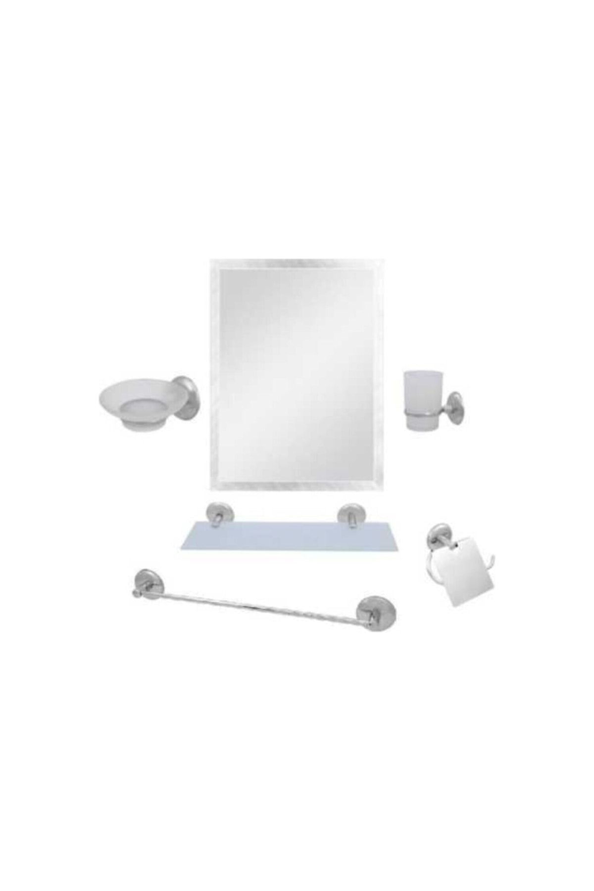NSA 6 Parça Extra Ayna Seti Alz Banyo