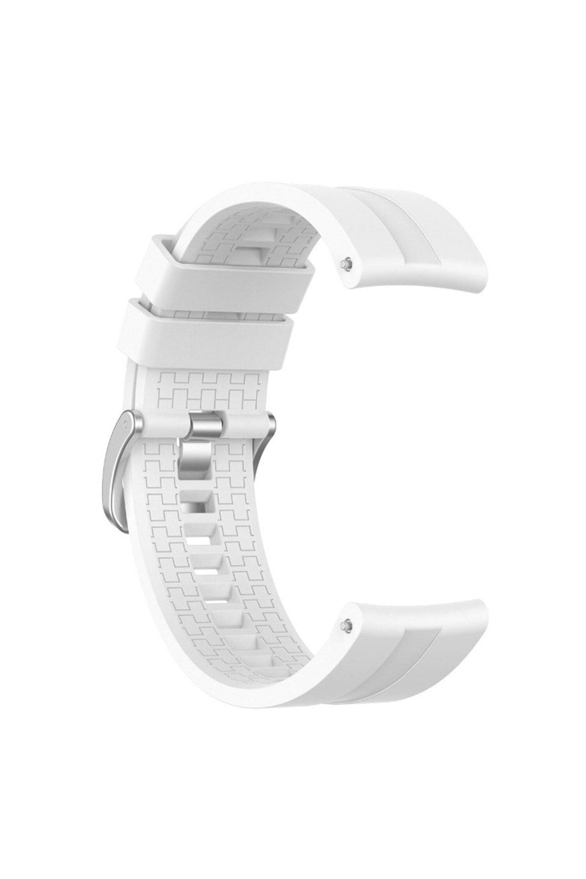 Microsonic Samsung Galaxy Watch 3 41mm Kordon, Silicone Rapidbands Beyaz