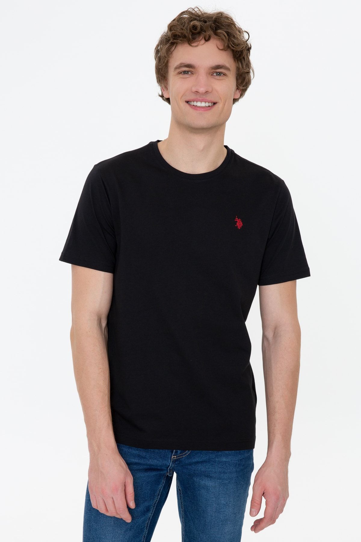 U.S. Polo Assn. Erkek Bisiklet Yaka Basic T-shirt