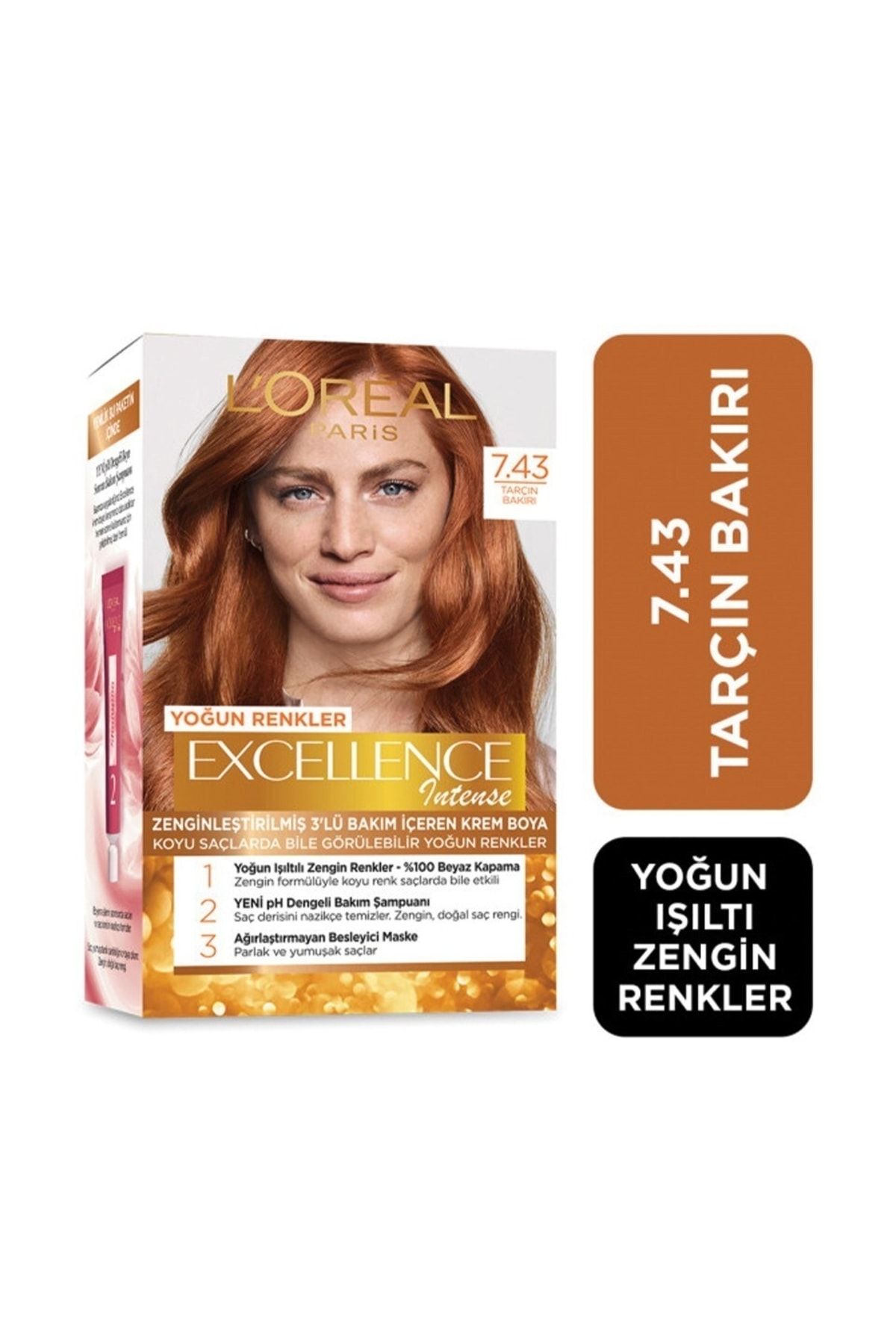 L'Oreal Paris L'oréal Paris Excellence Intense Saç Boyası - 7.43 Tarçın Bakırı