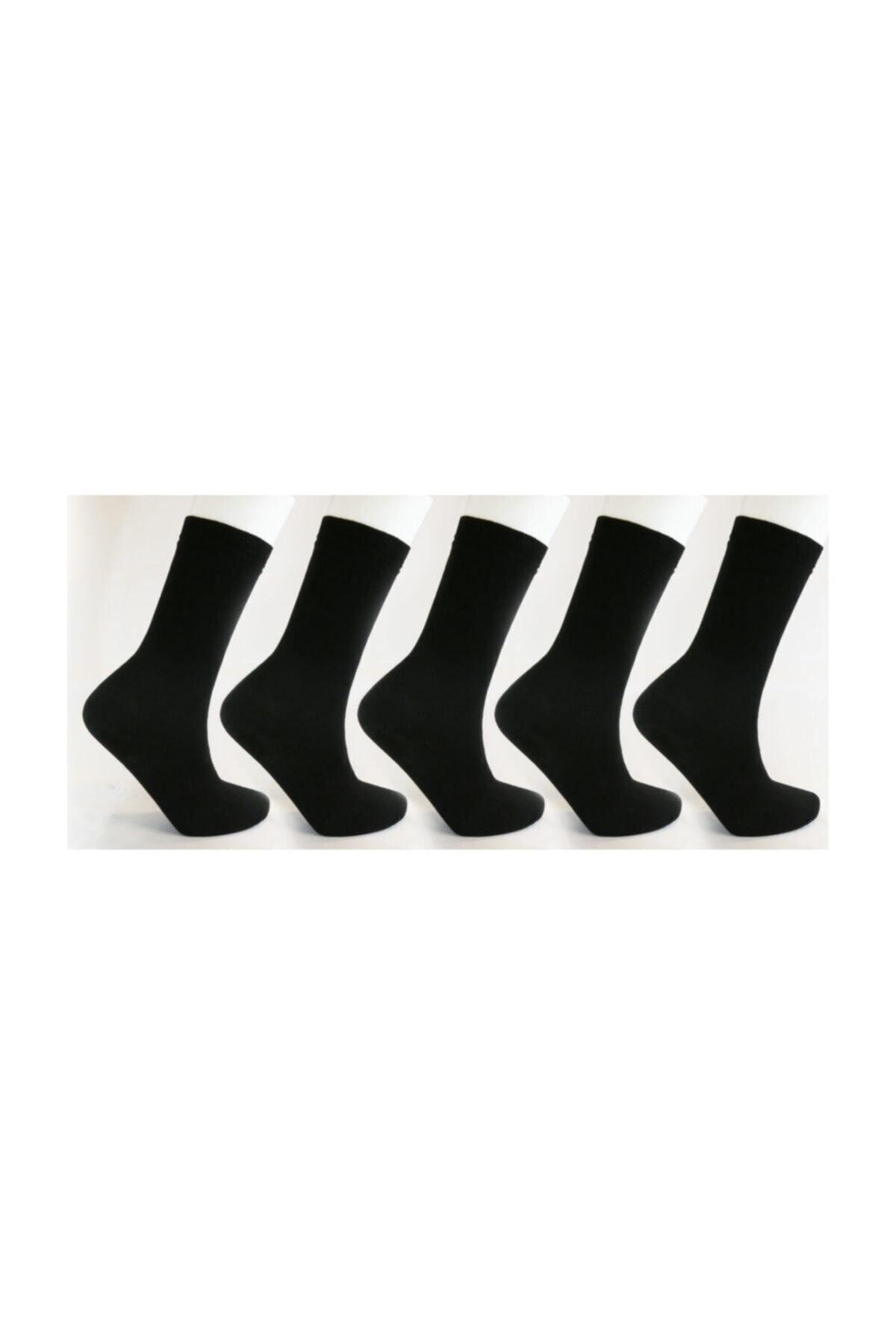 Genel Markalar Çorap Lüx 5'li Erkek Soket Çorap Kokulu - Siyah