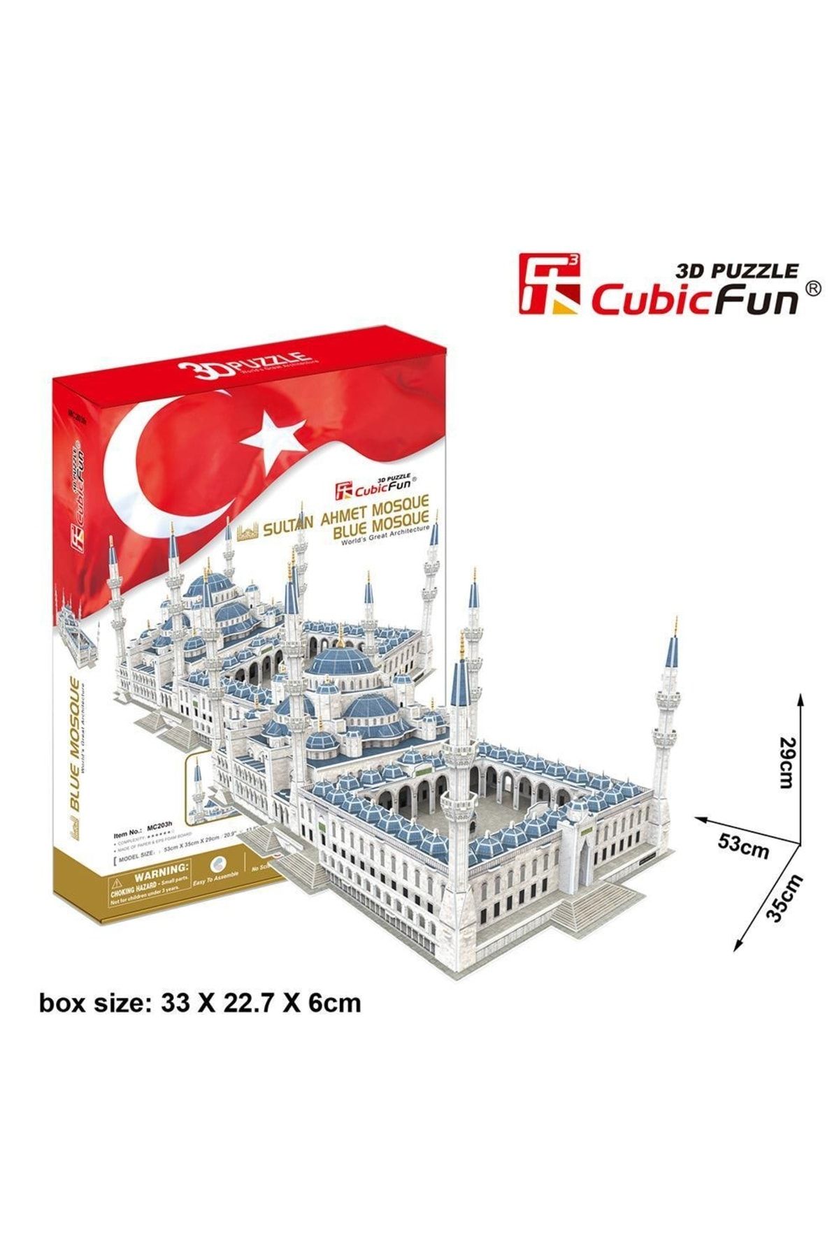 Cubic Fun Cubicfun 3d 321 Parça Puzzle Sultan Ahmet Camii