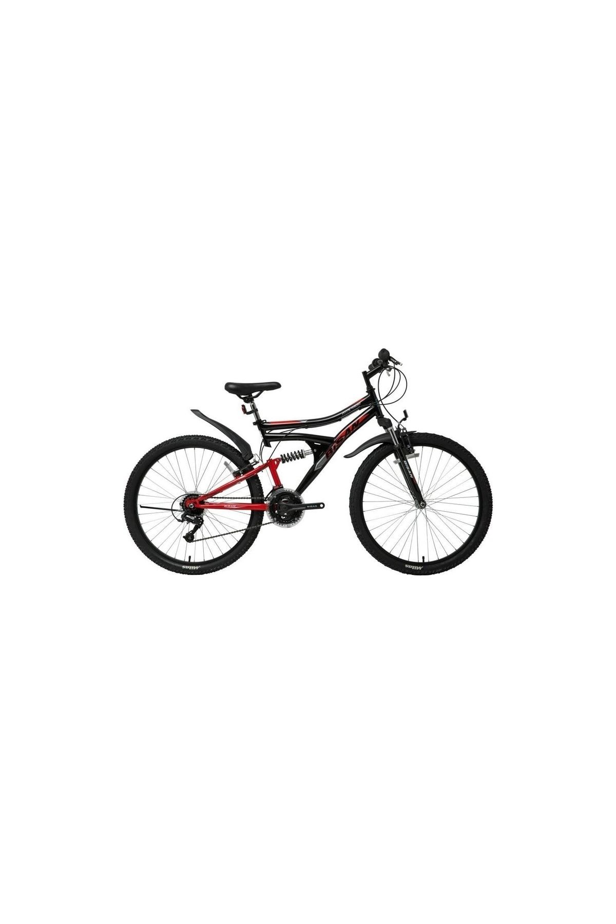Bisan Mts 4300-22 24 Jant Bisiklet Mat Siyah Kırmızı