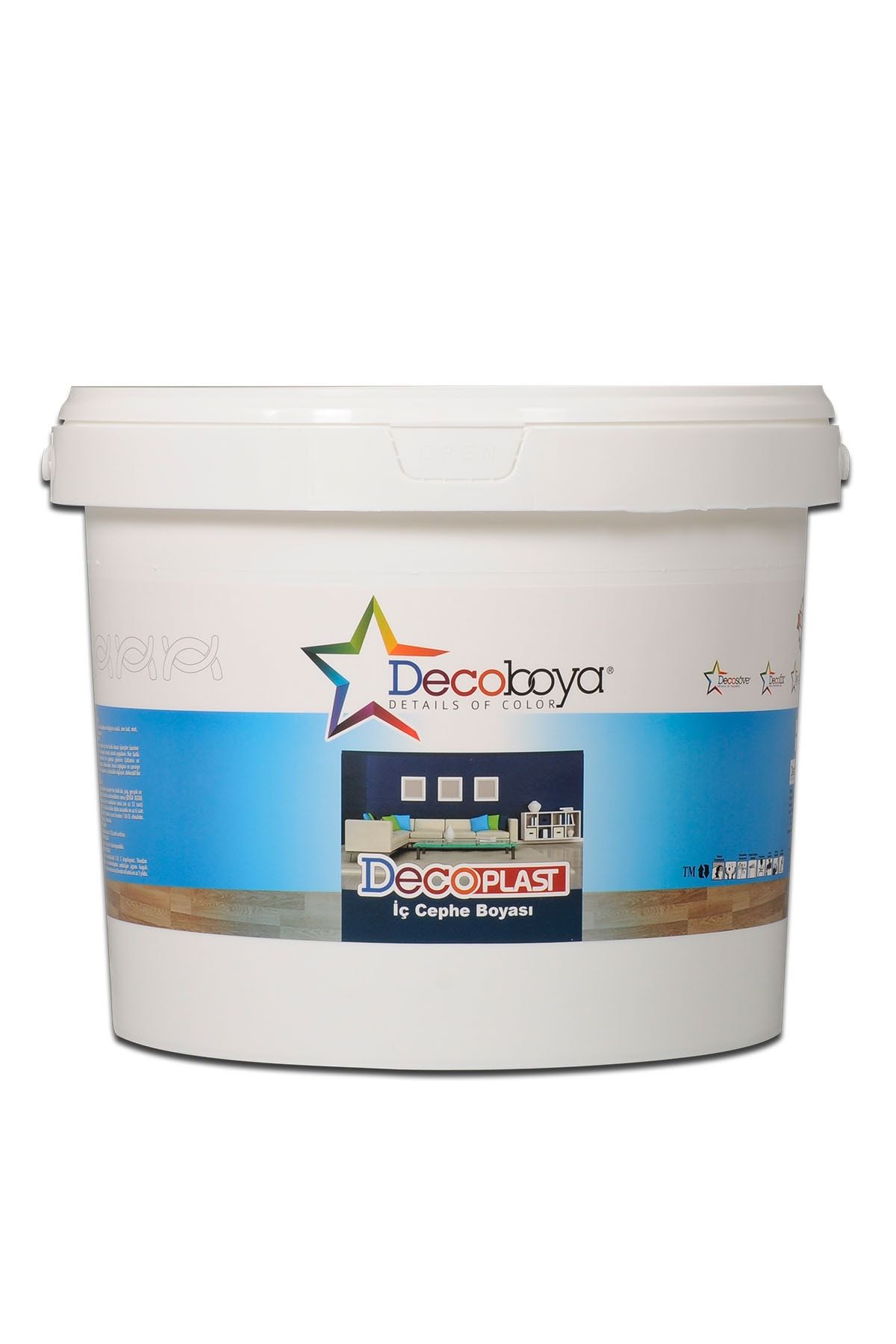 DecoBoya Deco Plast Silinebilir Mat İç Cephe Duvar Boyası 17 Kg Tüm Renkler