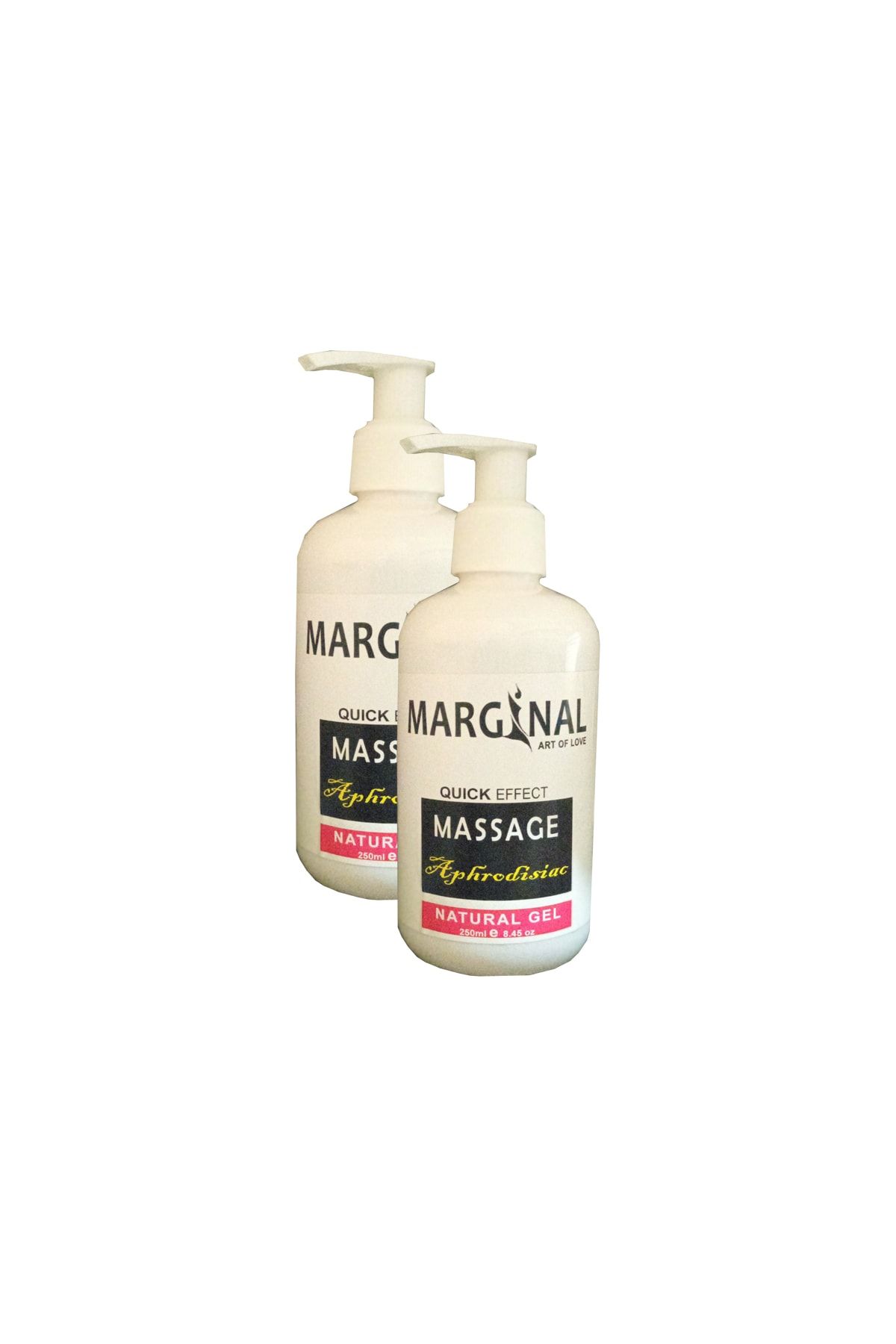 Genel Markalar Marginal Massage Natural Gel 250ml Kayganlaştırıcı Naturel Masaj Jeli 2 Adet