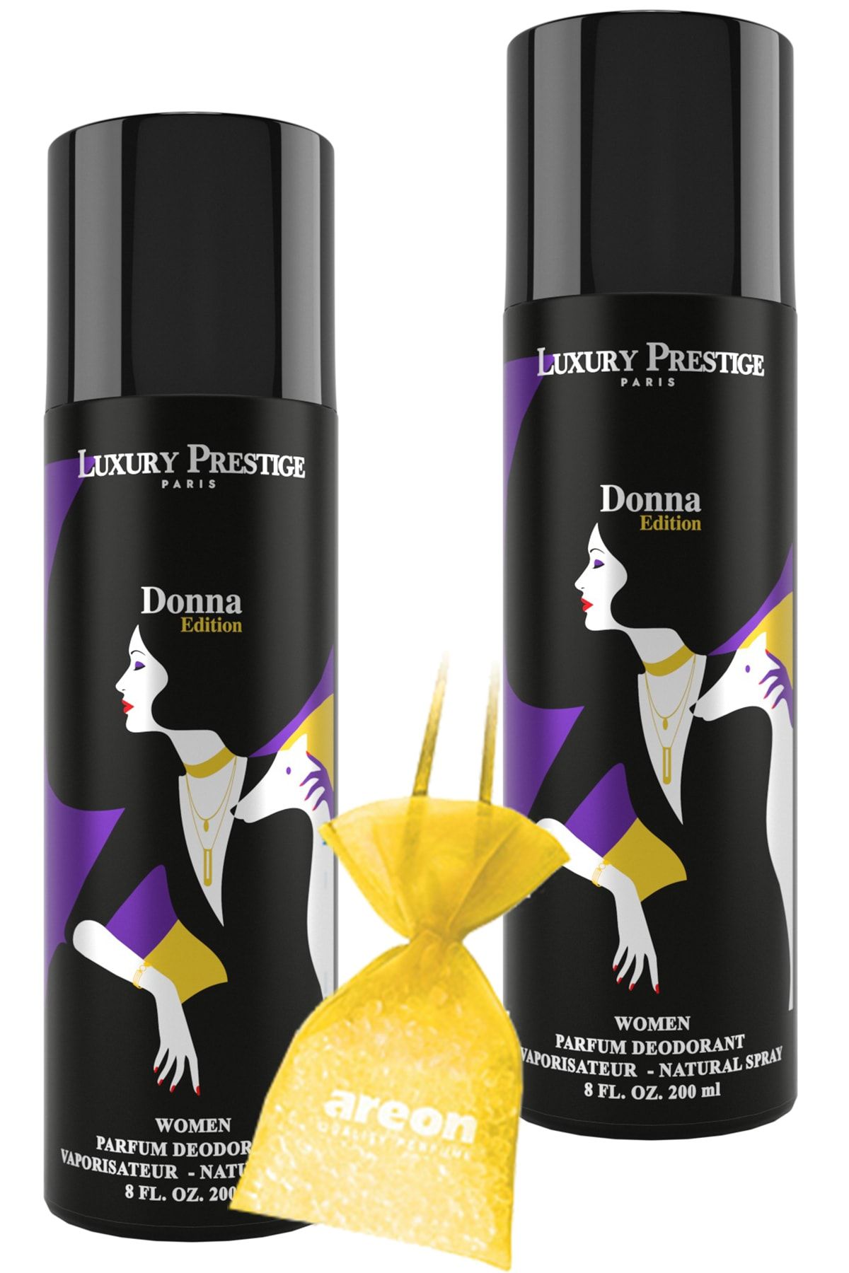 Luxury Prestige Luxury Prestıge Woman Donna Edıtıon Deo 200ml 2'li ( Good Gırl ) + Nature Gardrop Kokusu Hediye