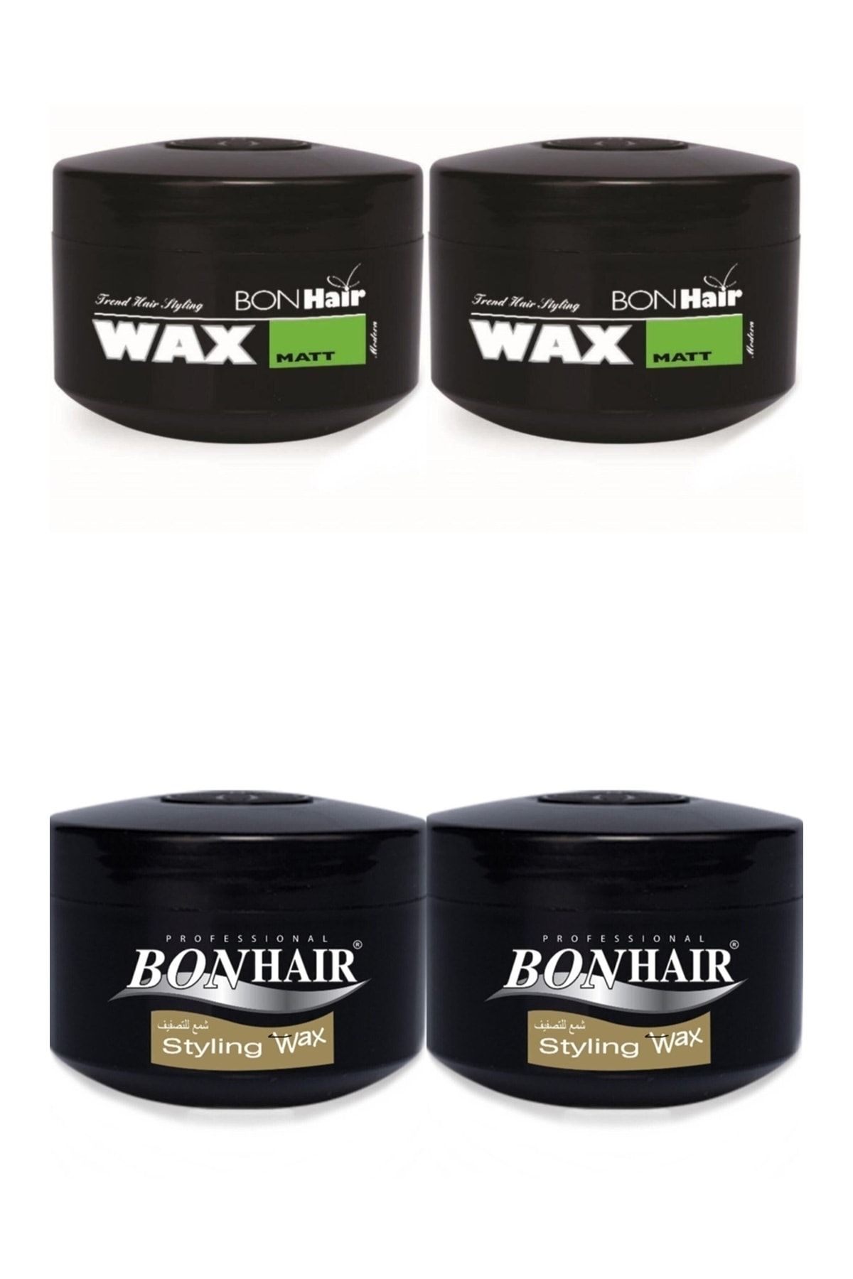 Bonhair Bon Hair Styling Wax 140ml 2 Adet + 2 Adet Mat