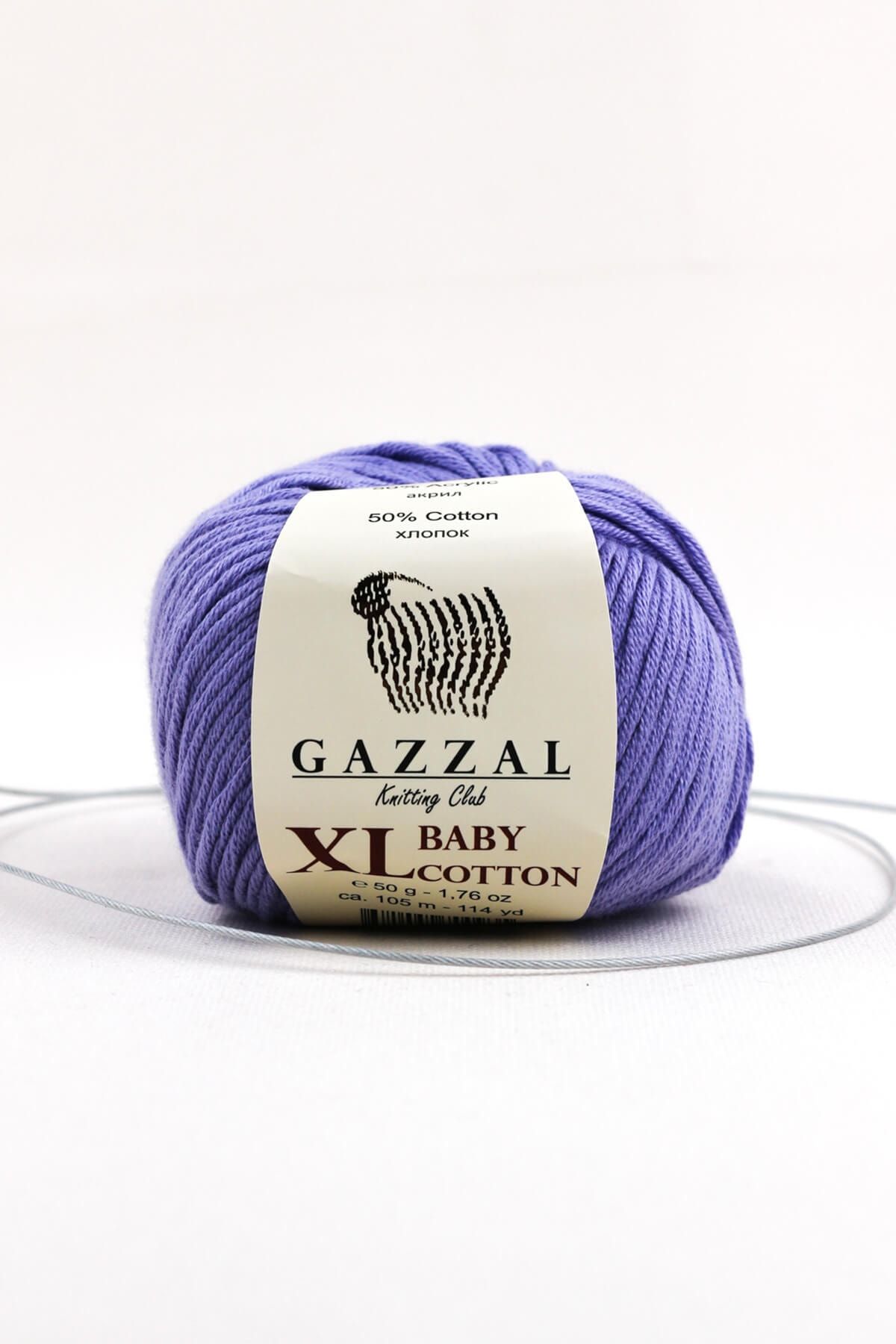 Gazzal Baby Cotton Xl 50 Gr, Amigurimi, Punch El Örgü Ipligi Taka Yarn (3420 Xl)