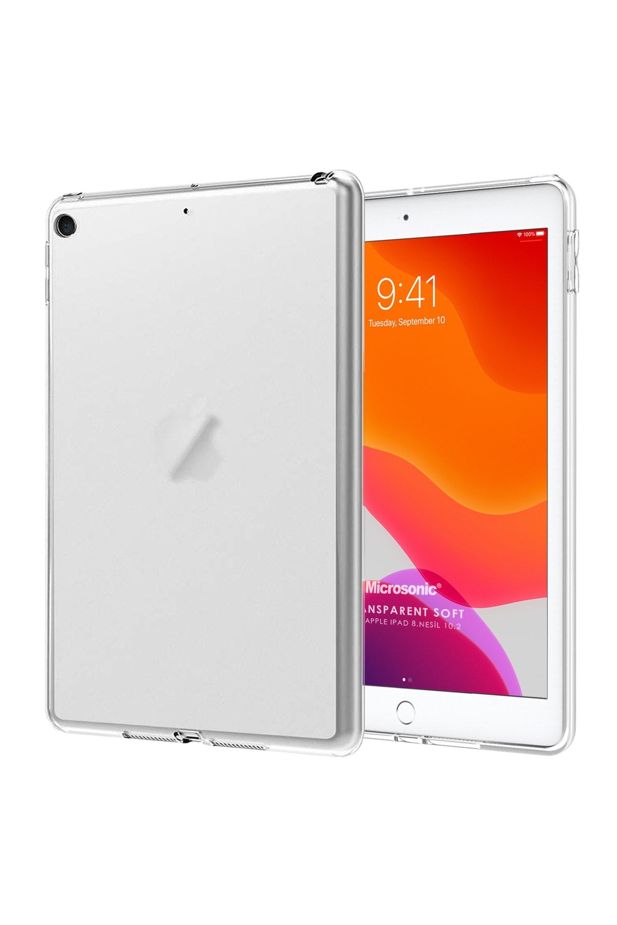 Microsonic Ipad 10.2'' 9. Nesil (a2602-a2604-a2603-a2605) Uyumlu Kılıf Transparent Soft Beyaz