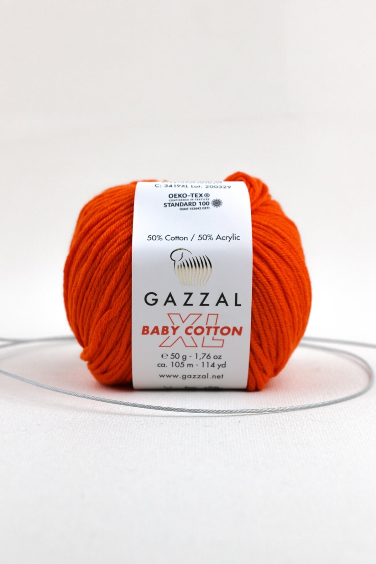Gazzal Baby Cotton Xl 50 Gr, Amigurimi, Punch El Örgü Ipligi Taka Yarn (3419 XL) Bcxltakatek